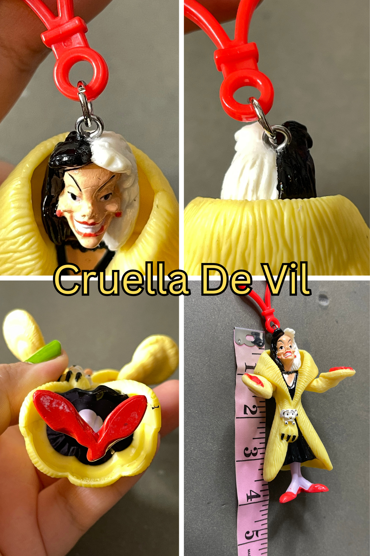 Vintage Upcyled Cartoon Keychains #4