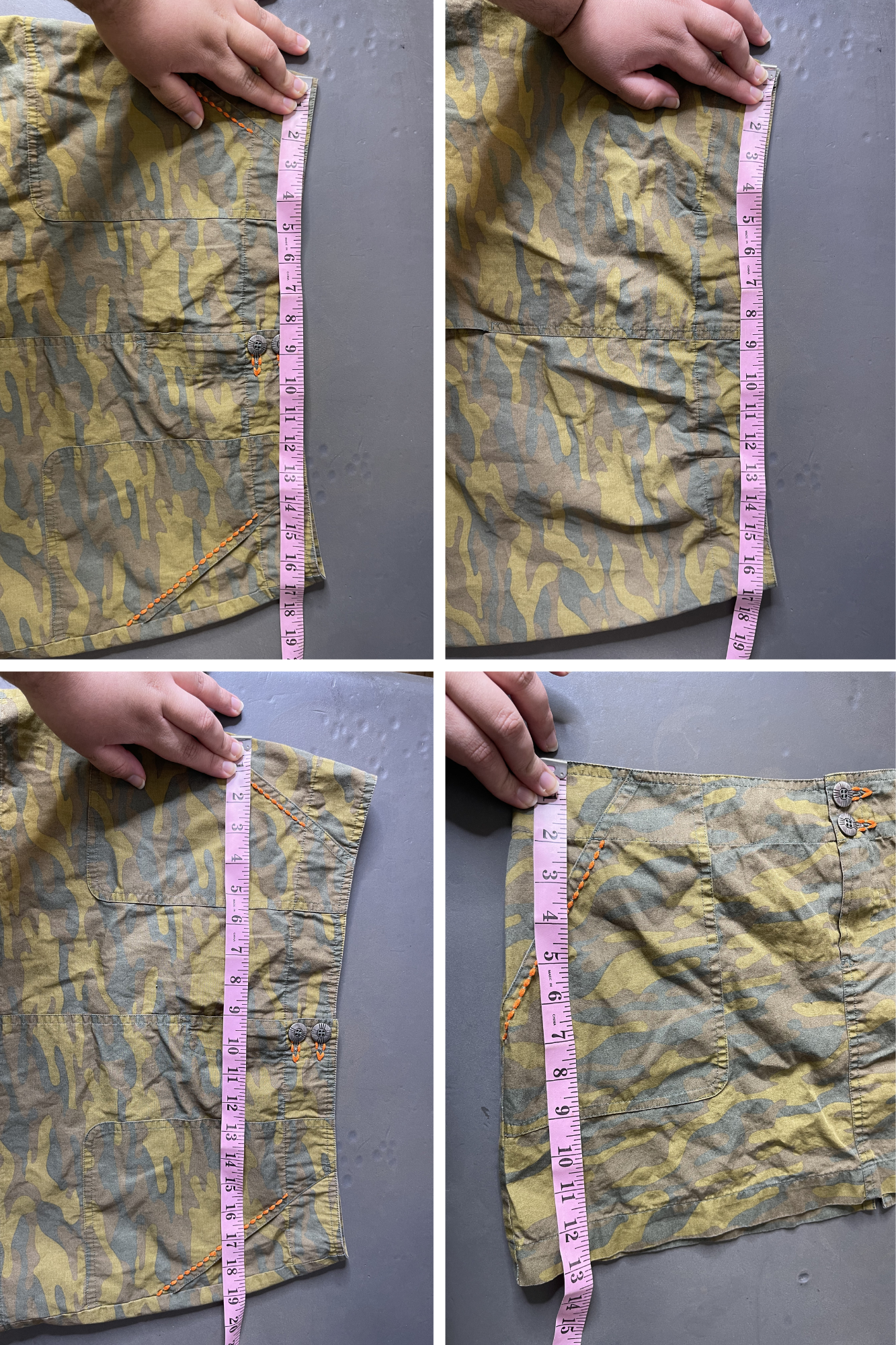 2000s Victoria Secret Camo Print Low - Mid Rise Mini Skirt Sz M