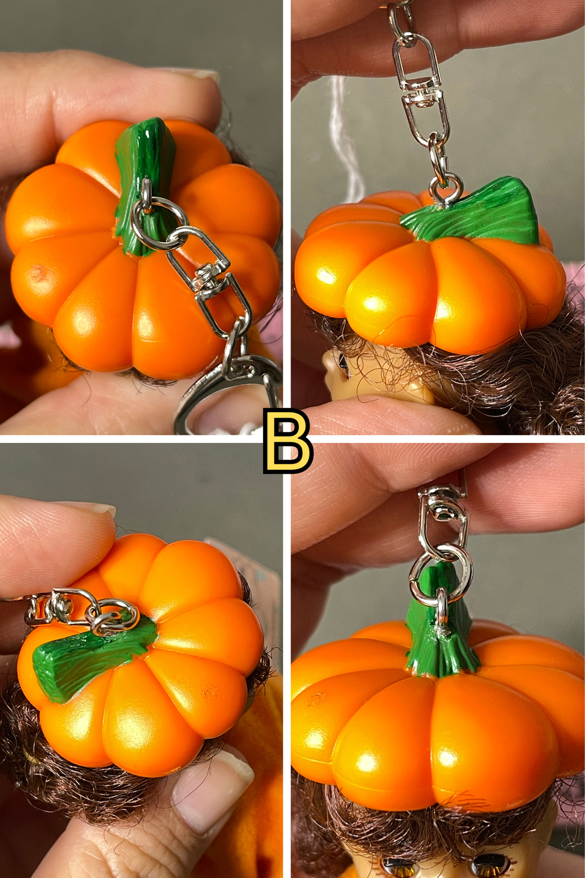 2000s Pumpkin Costume Madame Alexander Dolls Keychains