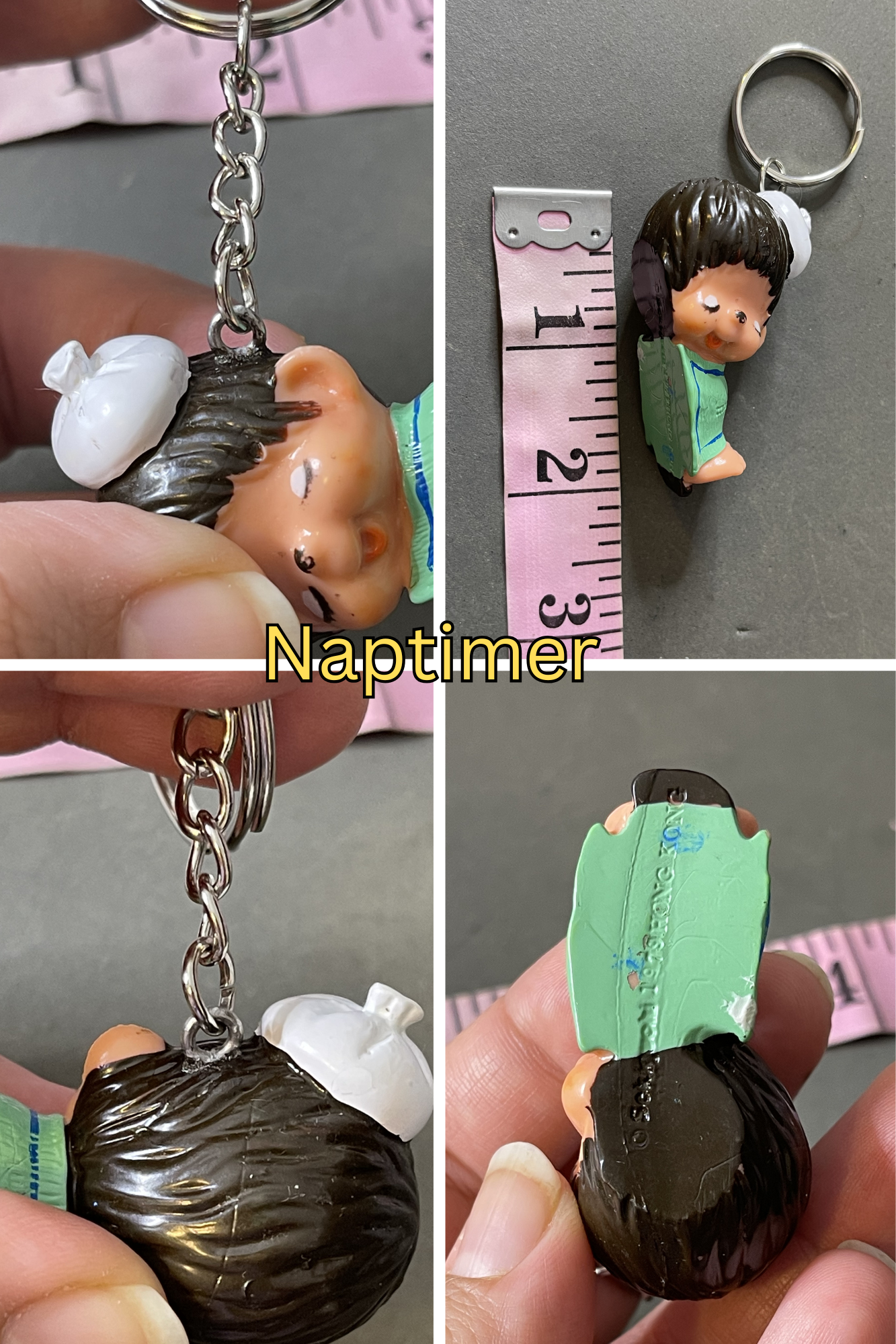 Vintage Upcycled Monchhichi Trinket Keychains