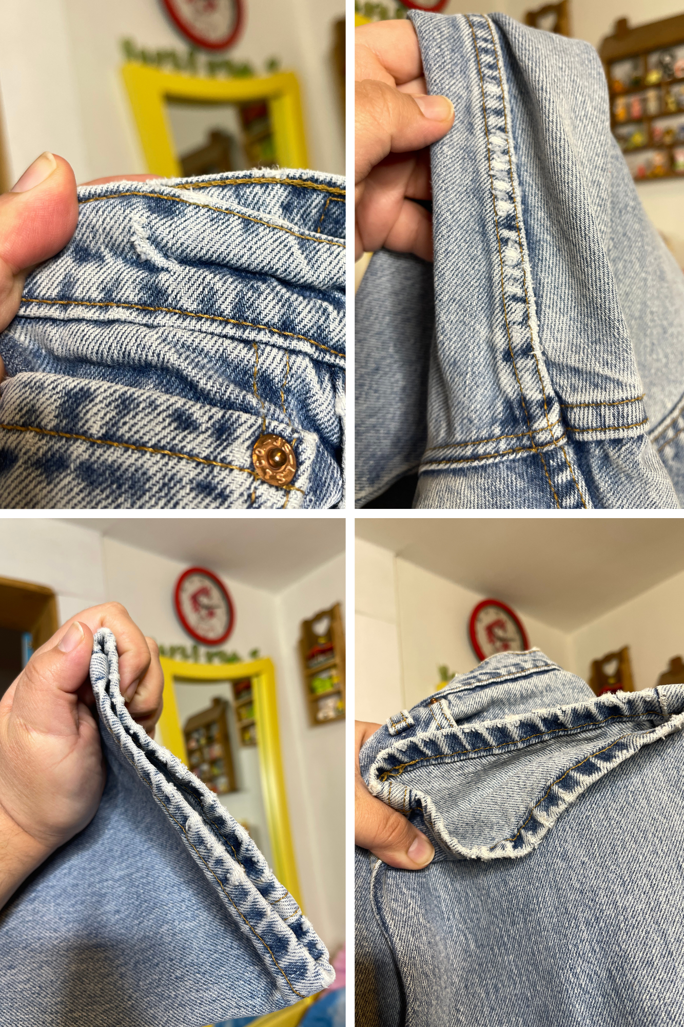 Vintage 90s Levi's 550 Light Wash Denim Jeans Sz 16 33in