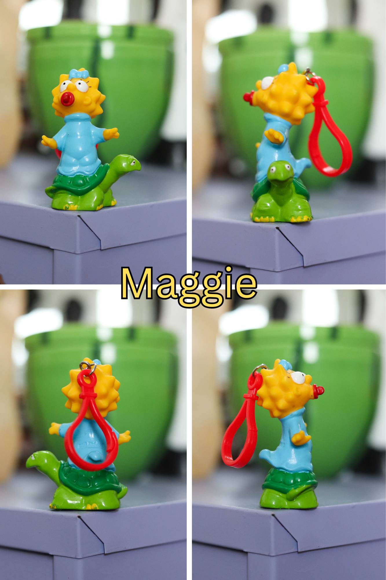 Vintage Upcycled Cartoon Toy Keychains #1