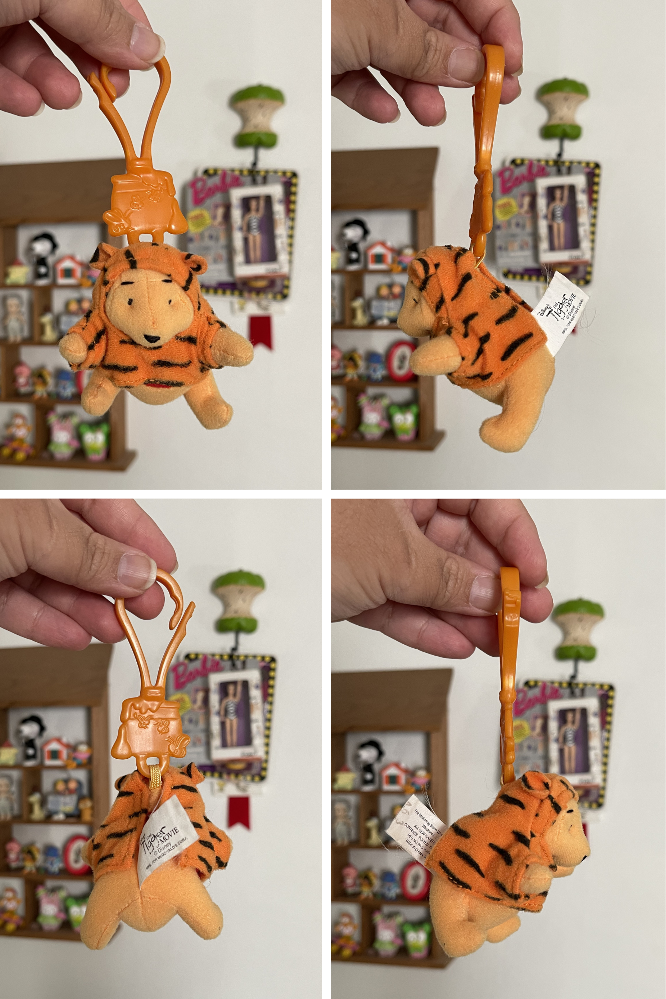 Vintage 2000s Pooh The Tigger Movie Plush Keychain