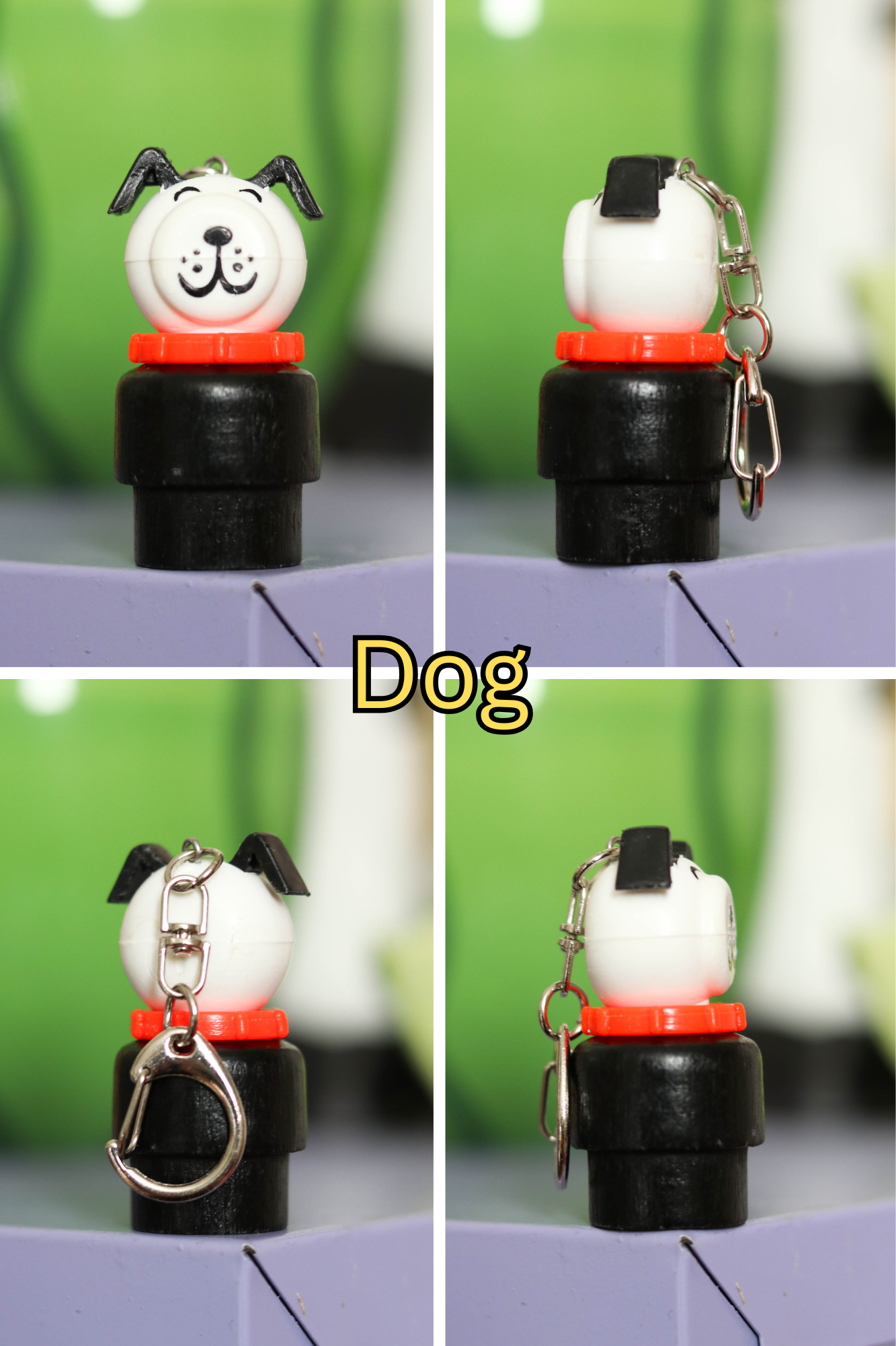 Vintage Upcyled Fisher-Price Little People Keychains