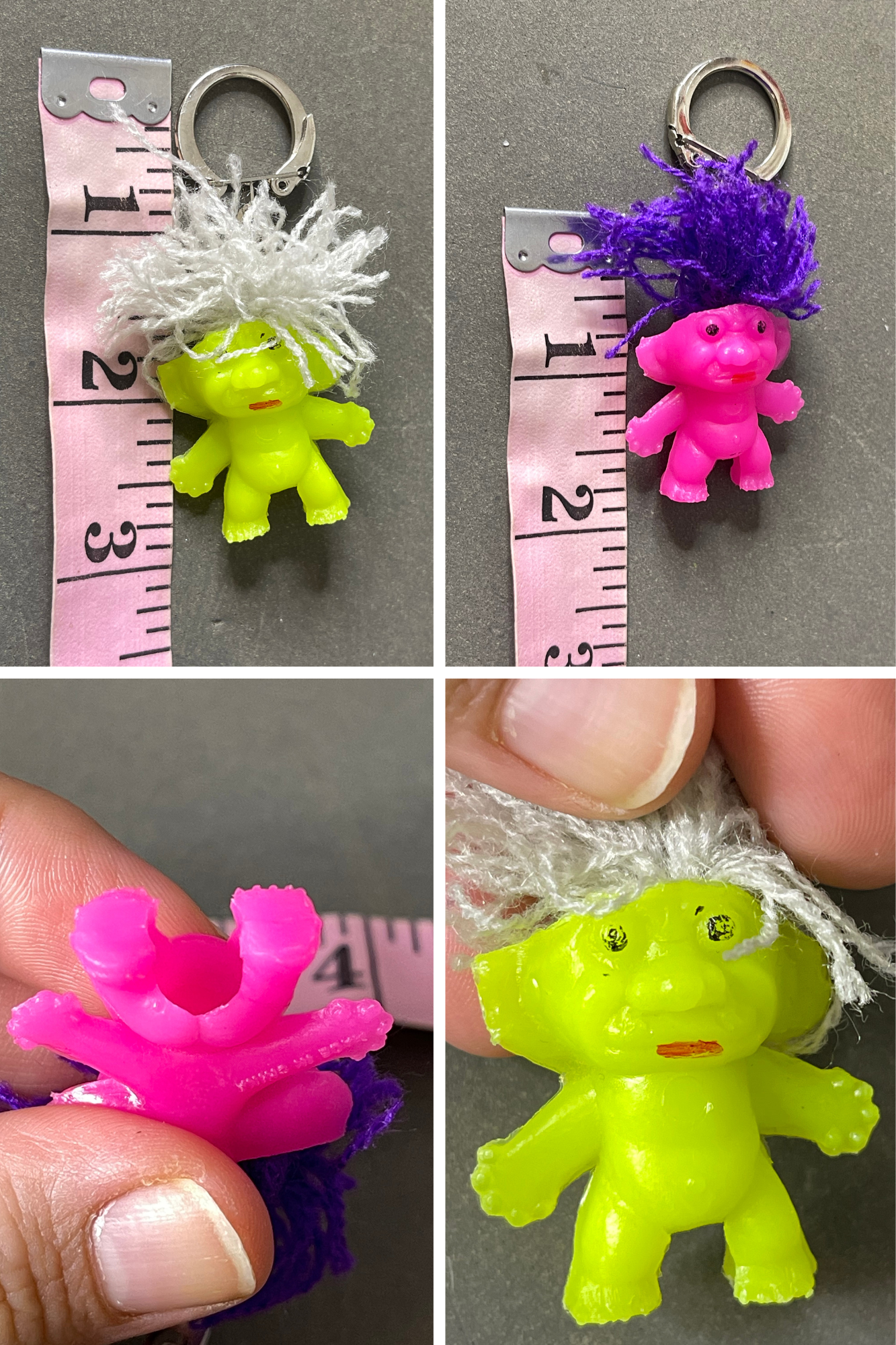 Vintage Vending Machine Mini Troll Keychain