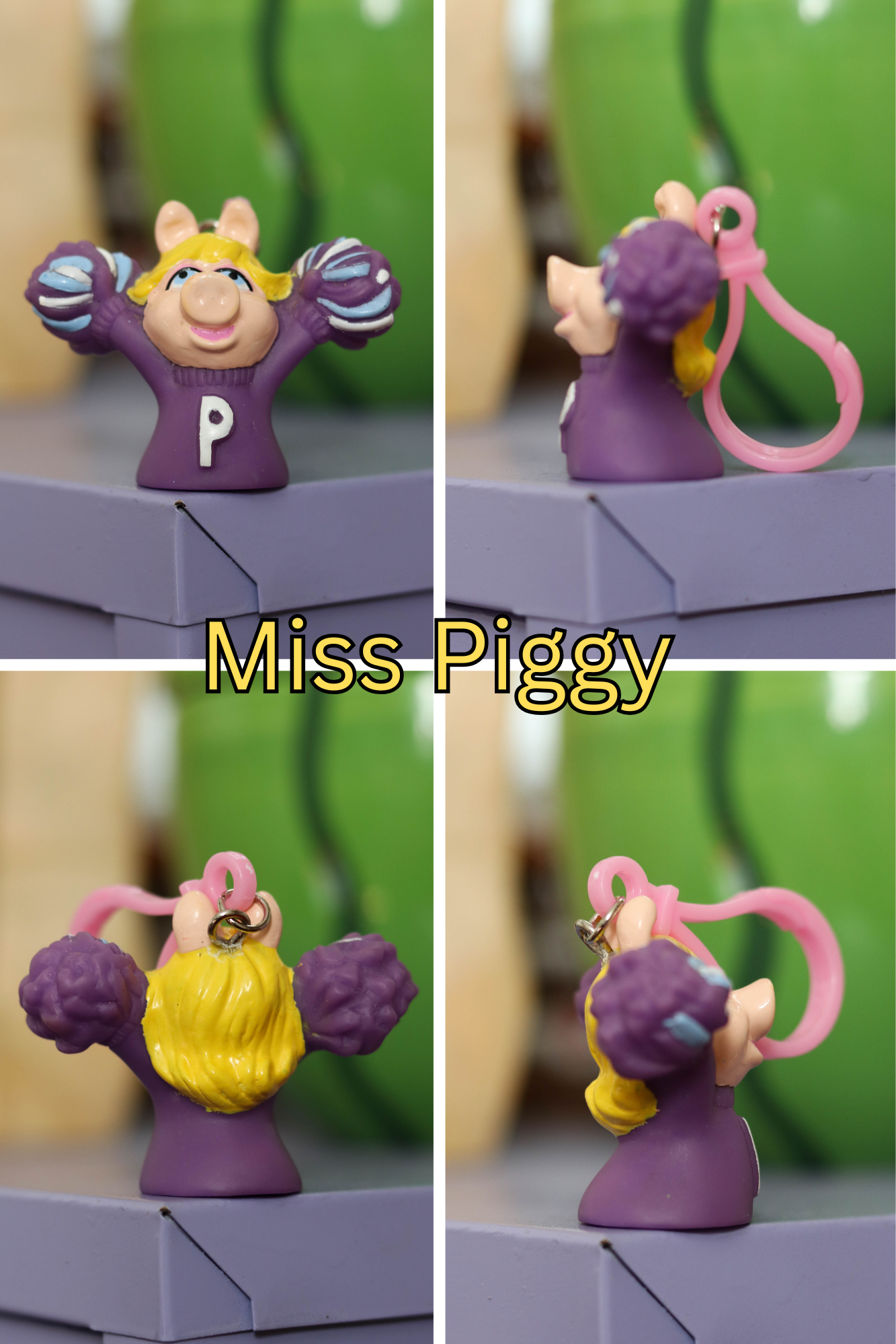 Vintage Upcycled Cartoon Toy Keychains #2