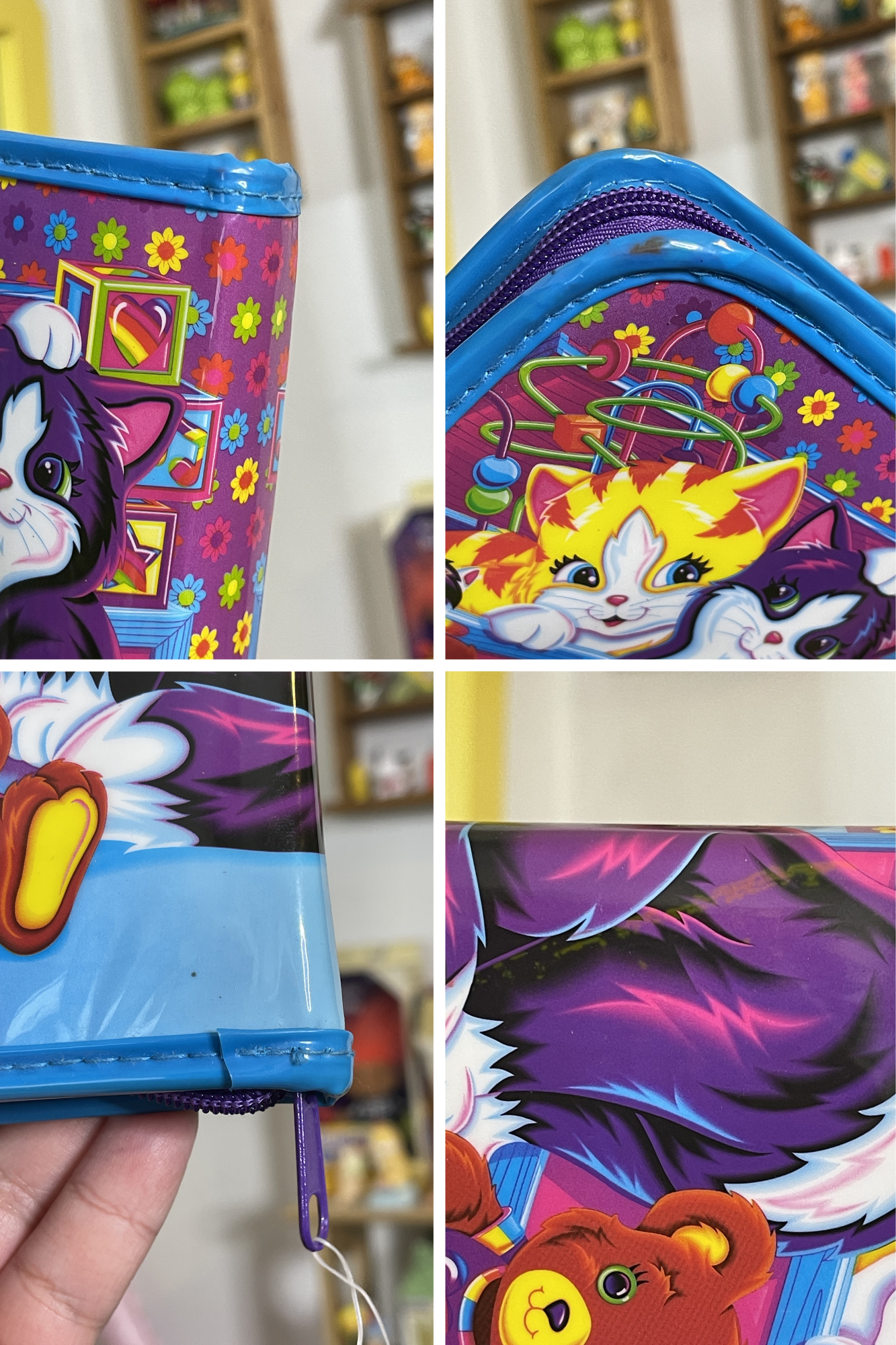 Vintage Lisa Frank Playtime Kittens Mini Binder Case