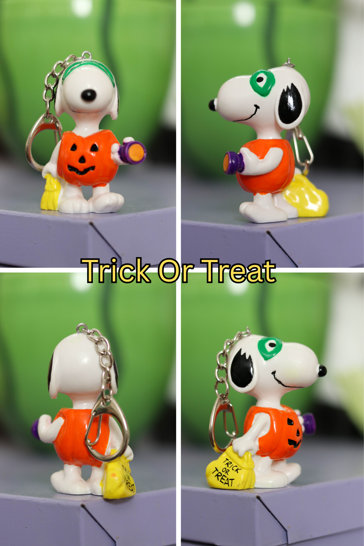 Vintage Snoopy Halloween Upcycled Keychains