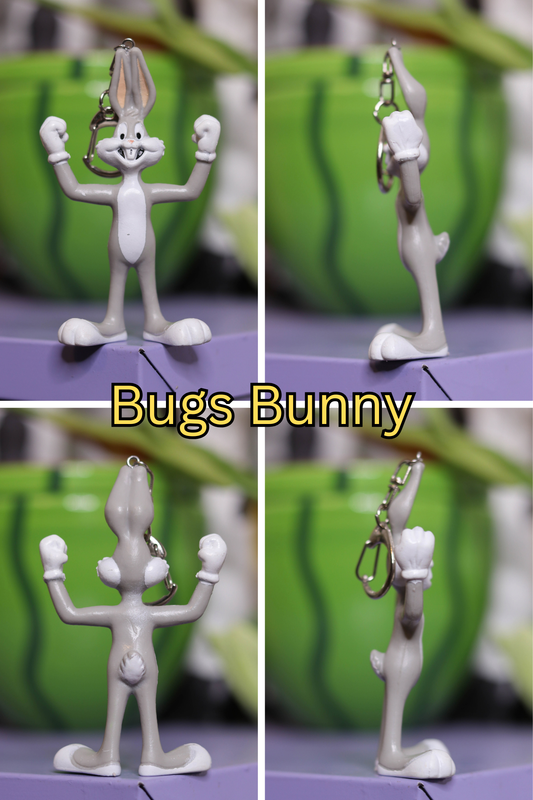 Vintage Upcyled Looney Tunes Keychains