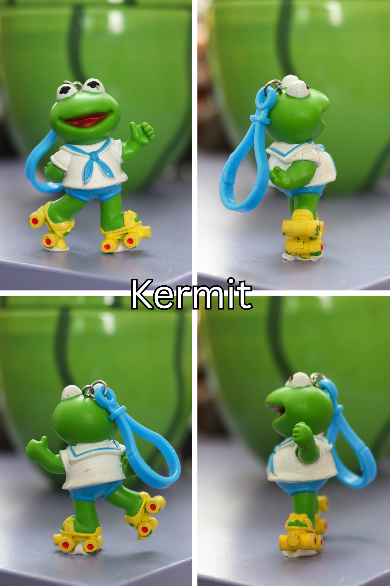 Vintage Upcycled Cartoon Toy Keychains