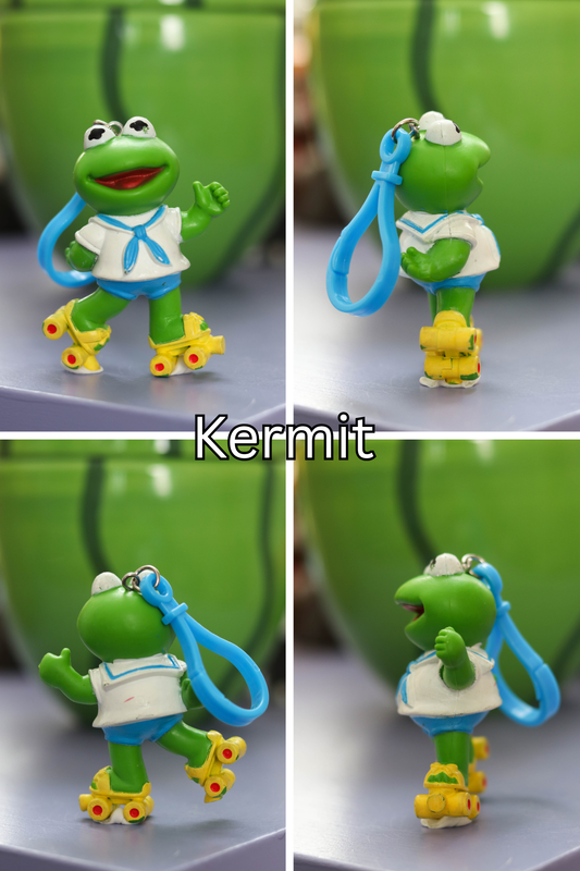 Vintage Upcycled Cartoon Toy Keychains