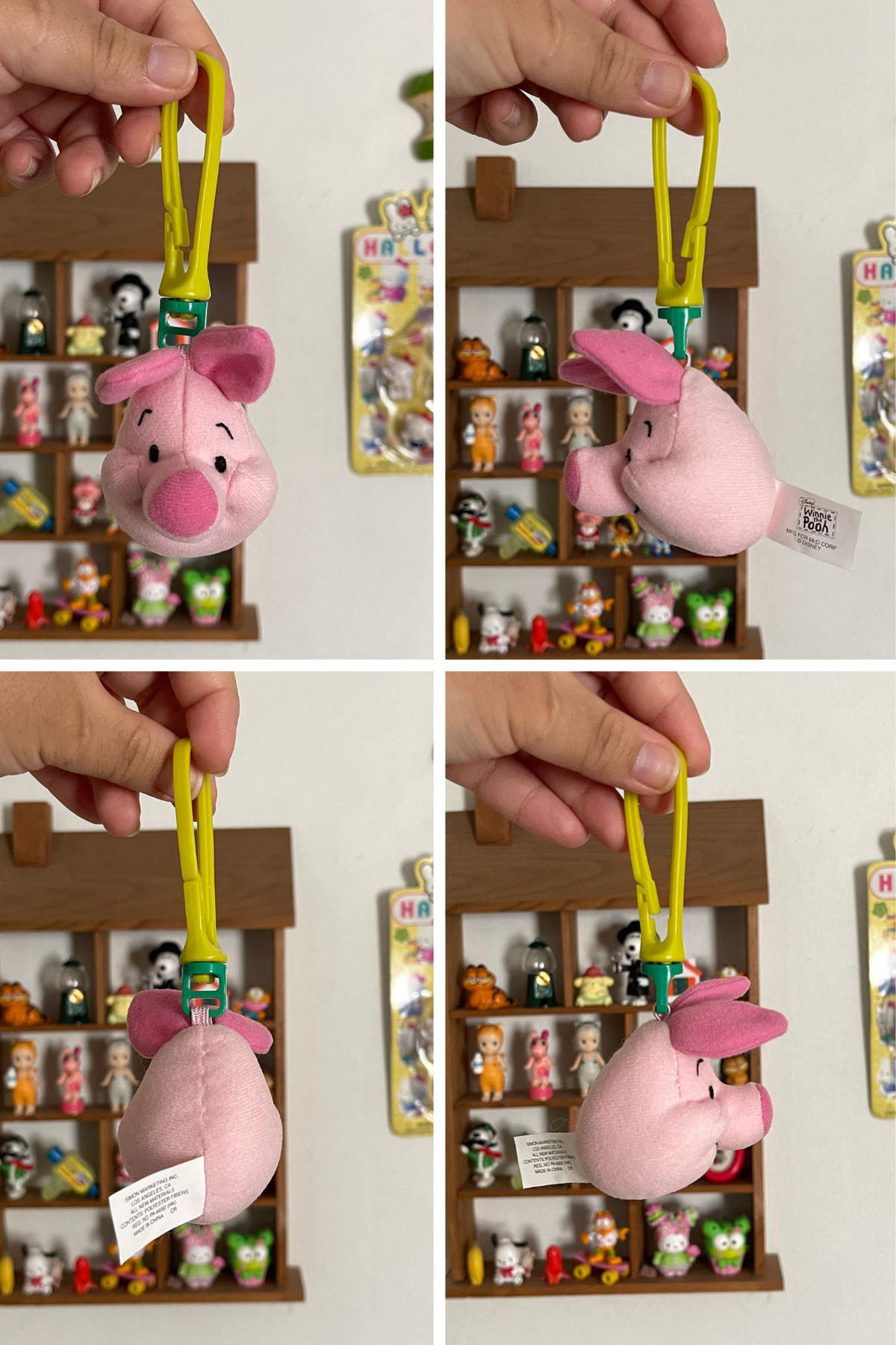 90s Piglet Plush Keychain