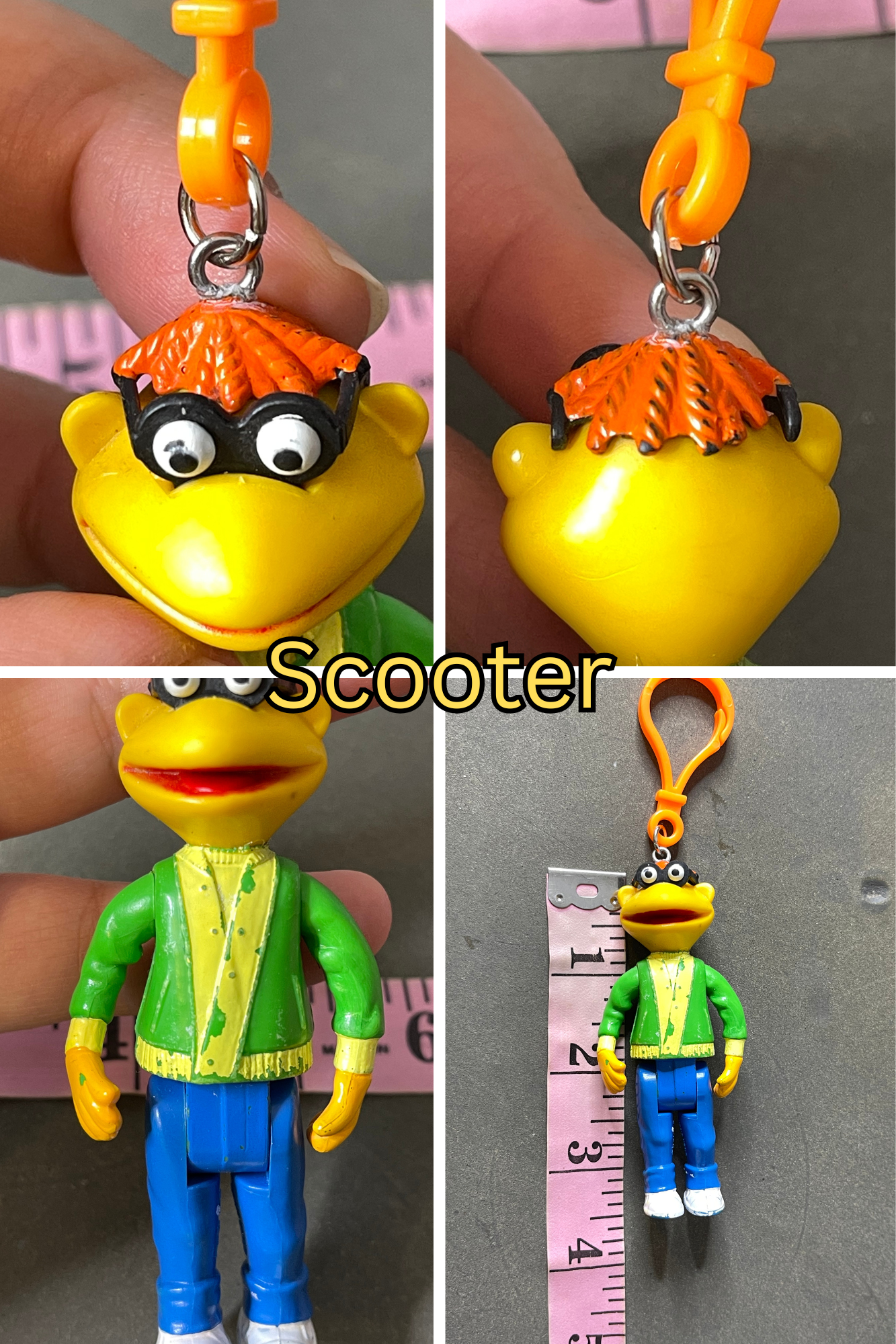 Vintage Upcyled Cartoon Keychains #5