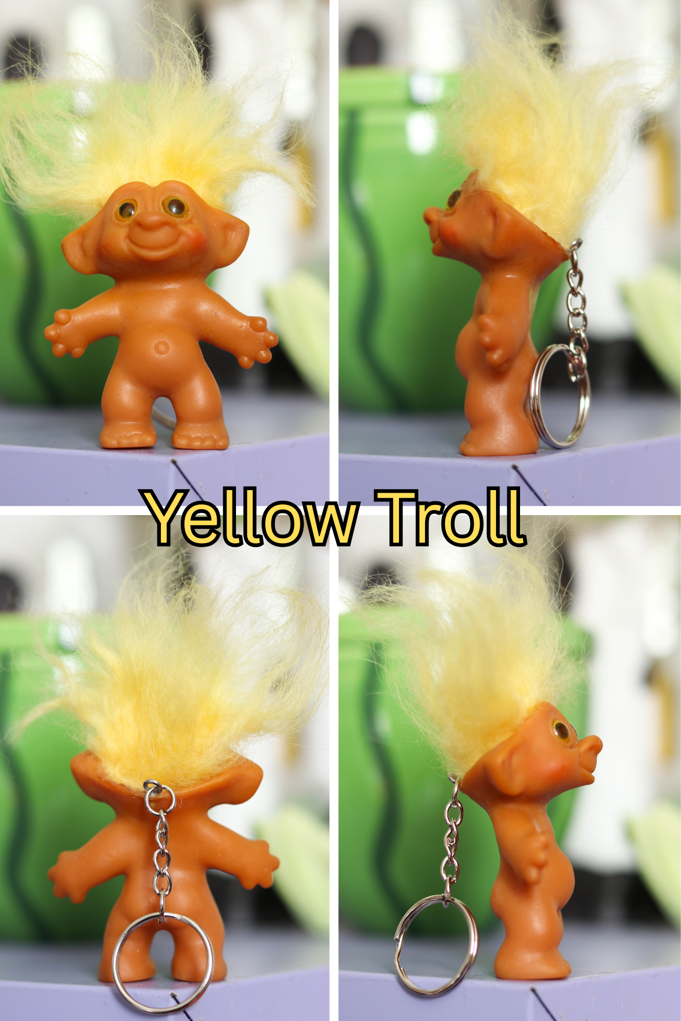 Vintage Upcyled Cartoon Keychains #9