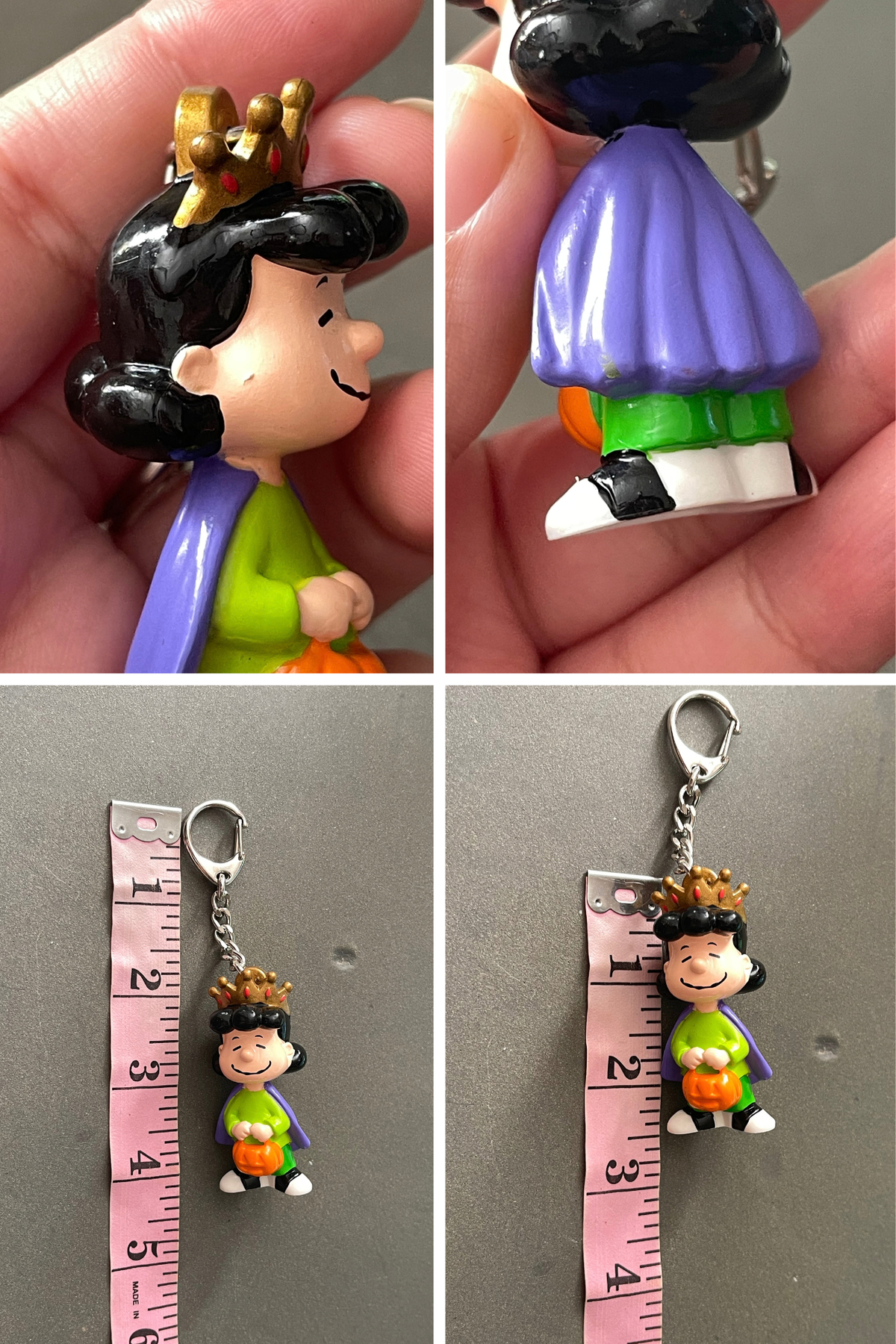 2000s Halloween Pumpkin Queen Lucy keychain + Case (A)