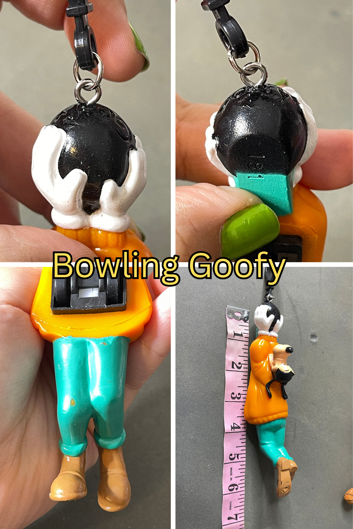 Vintage Upcyled Cartoon Keychains #3