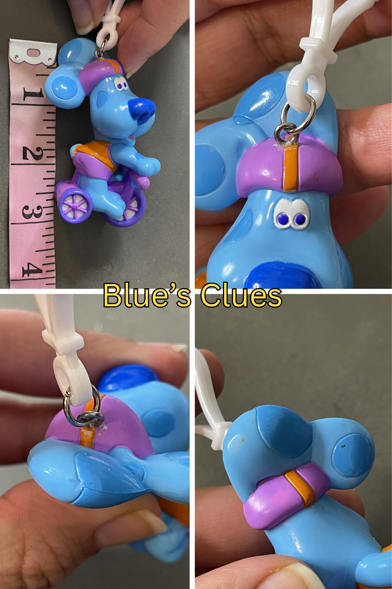 Vintage Upcycled Cartoon Toy Keychains