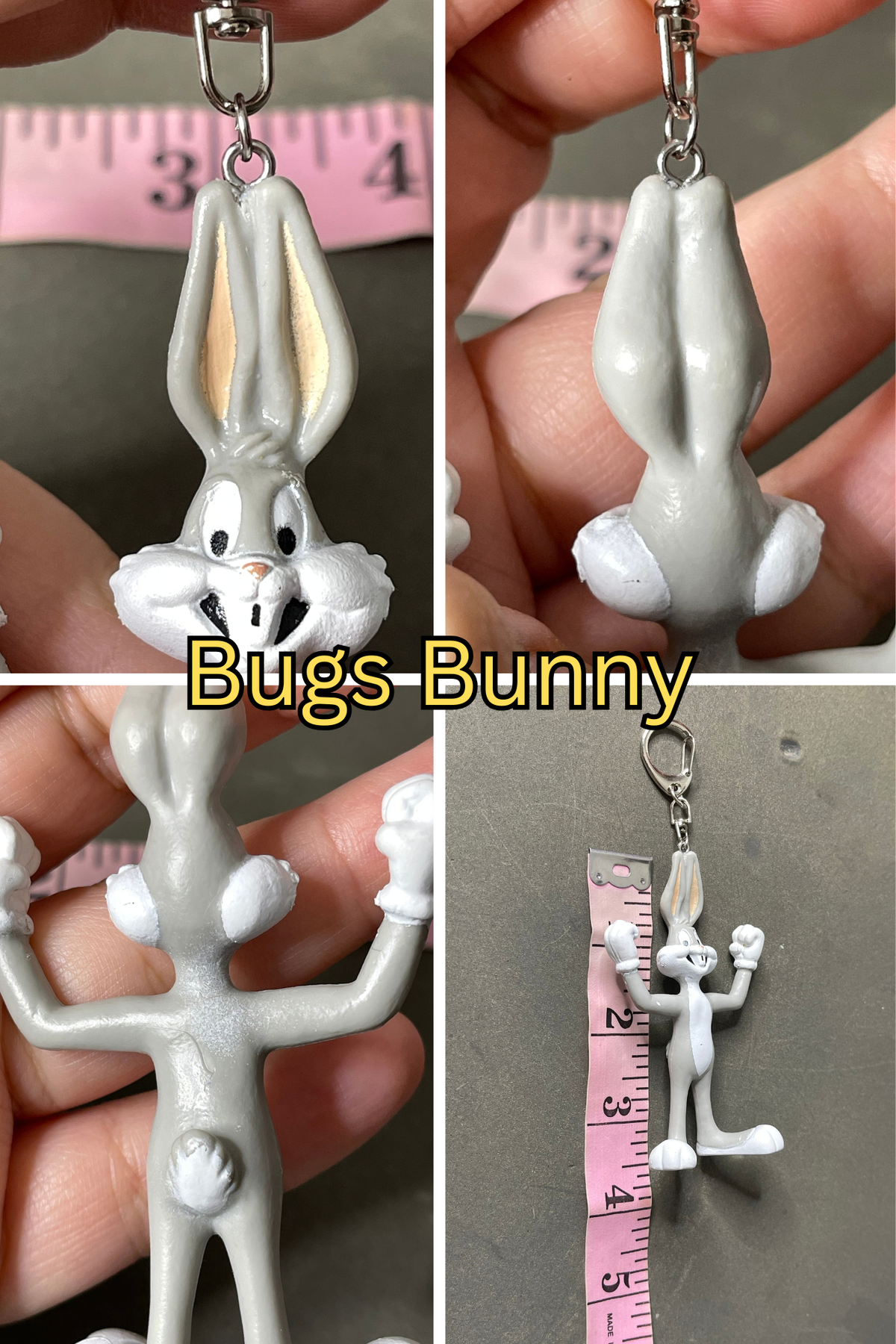 Vintage Upcyled Looney Tunes Keychains