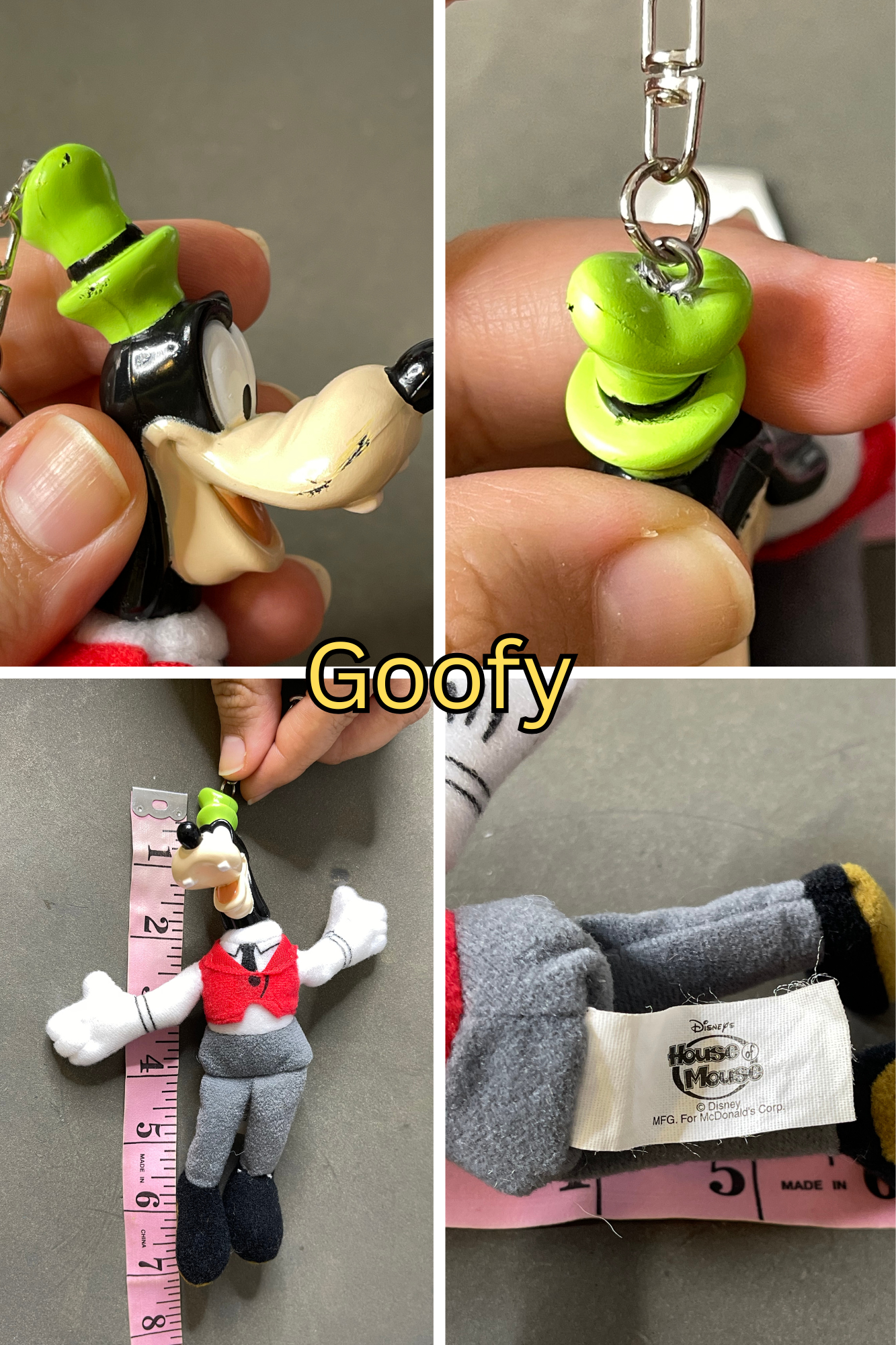 Vintage Upcyled Cartoon Keychains #8