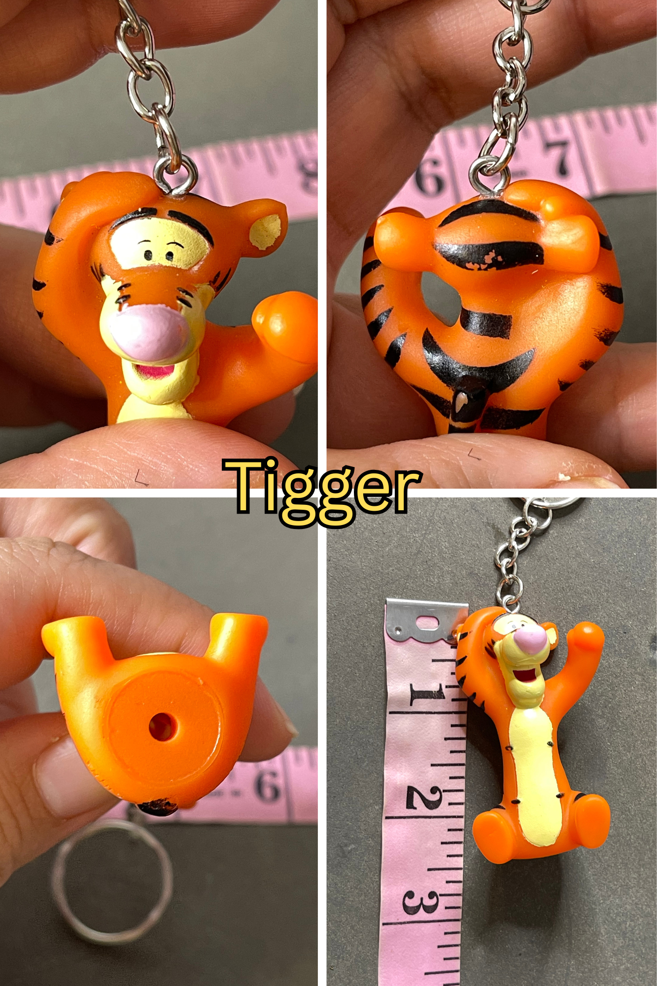 Vintage Rubber Upcycled Nostalgia Keychains #2