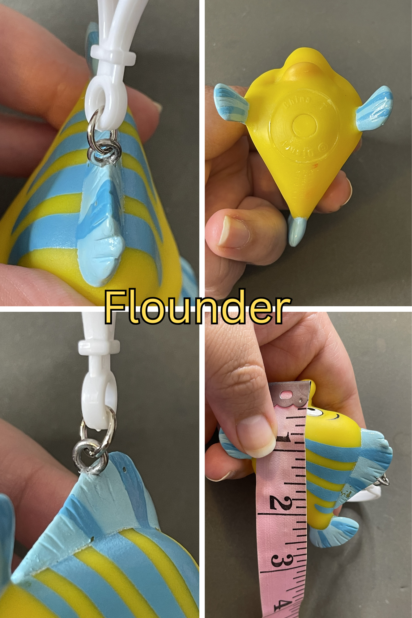 Vintage Upcycled The Little Mermaid Keychains