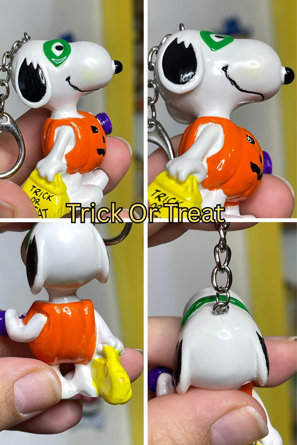 Vintage Snoopy Halloween Upcycled Keychains