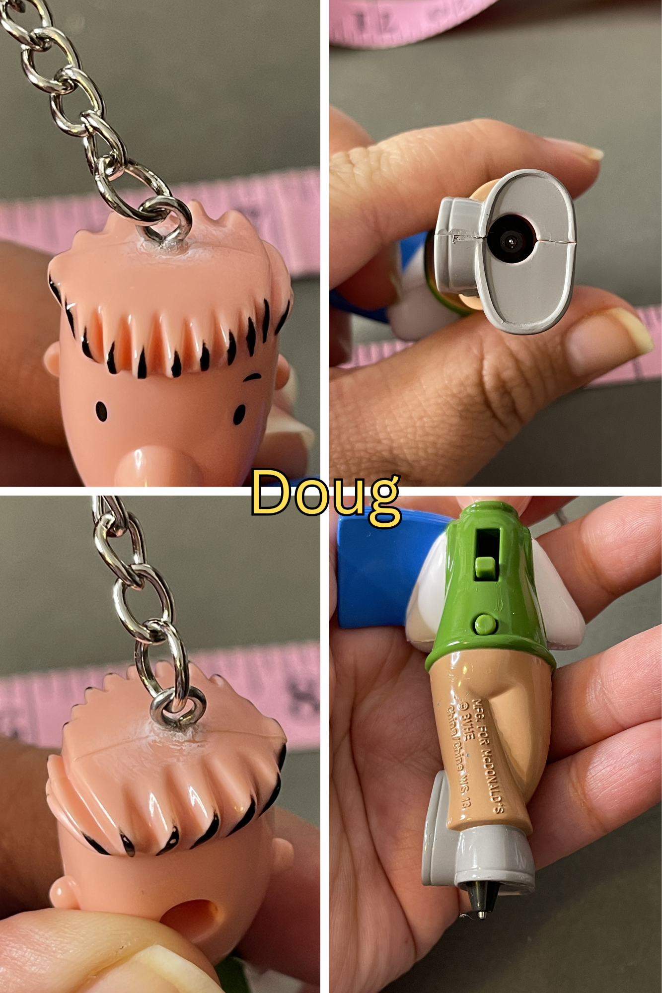 Vintage Upcycled Toy Keychains