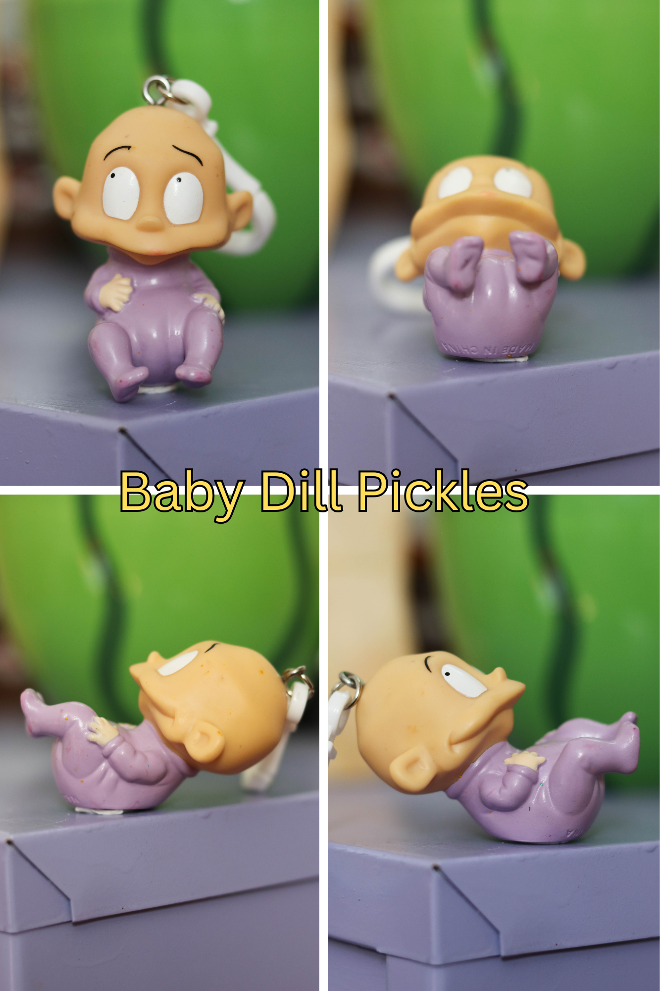 Vintage Upcycled Cartoon Toy Keychains