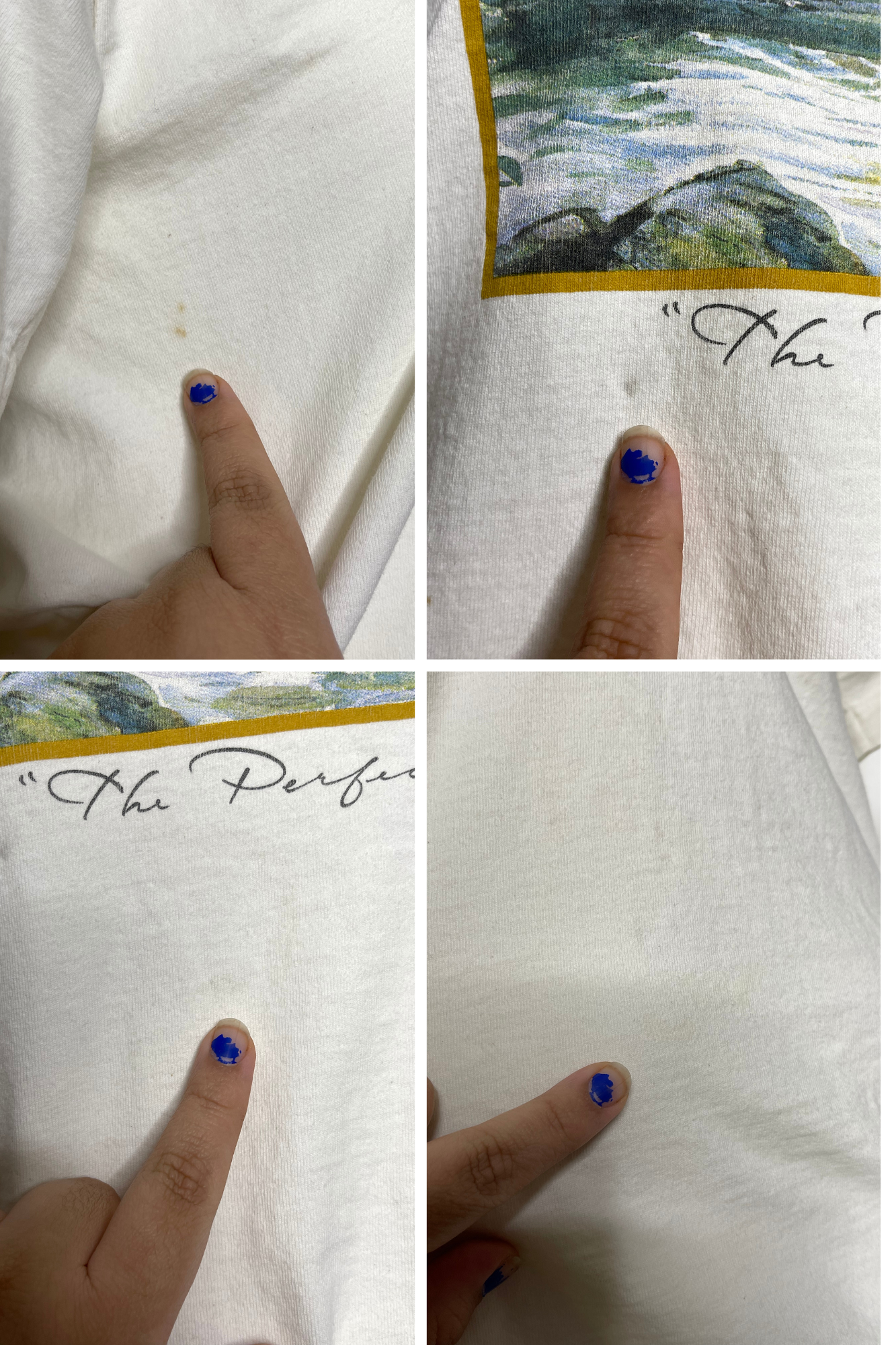 Vintage 90s " The Perfect Day" Fishing Art Graphic Tee Sz XL