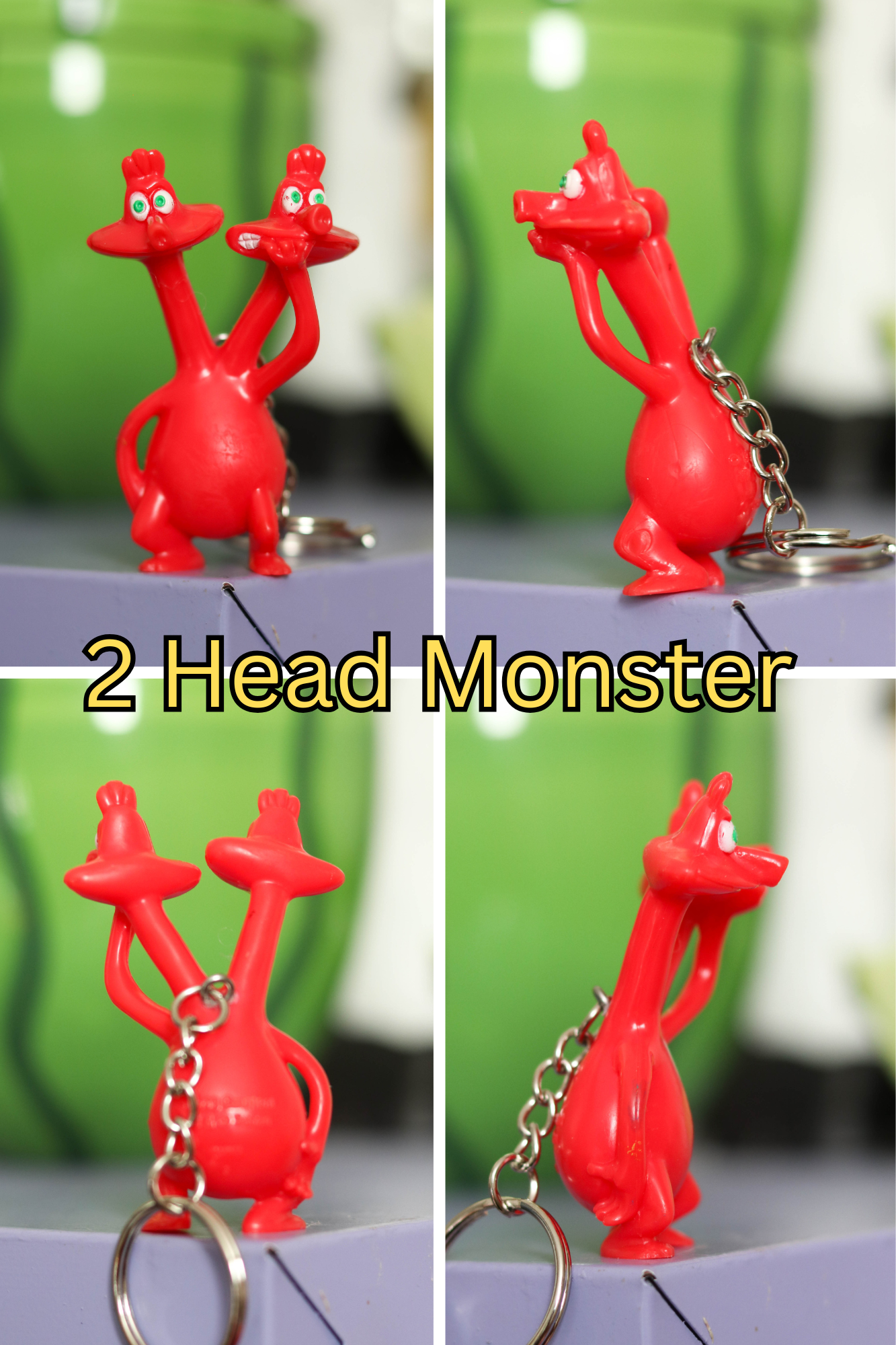 Vintage Upcyled "The Freaks" Toy Keychains