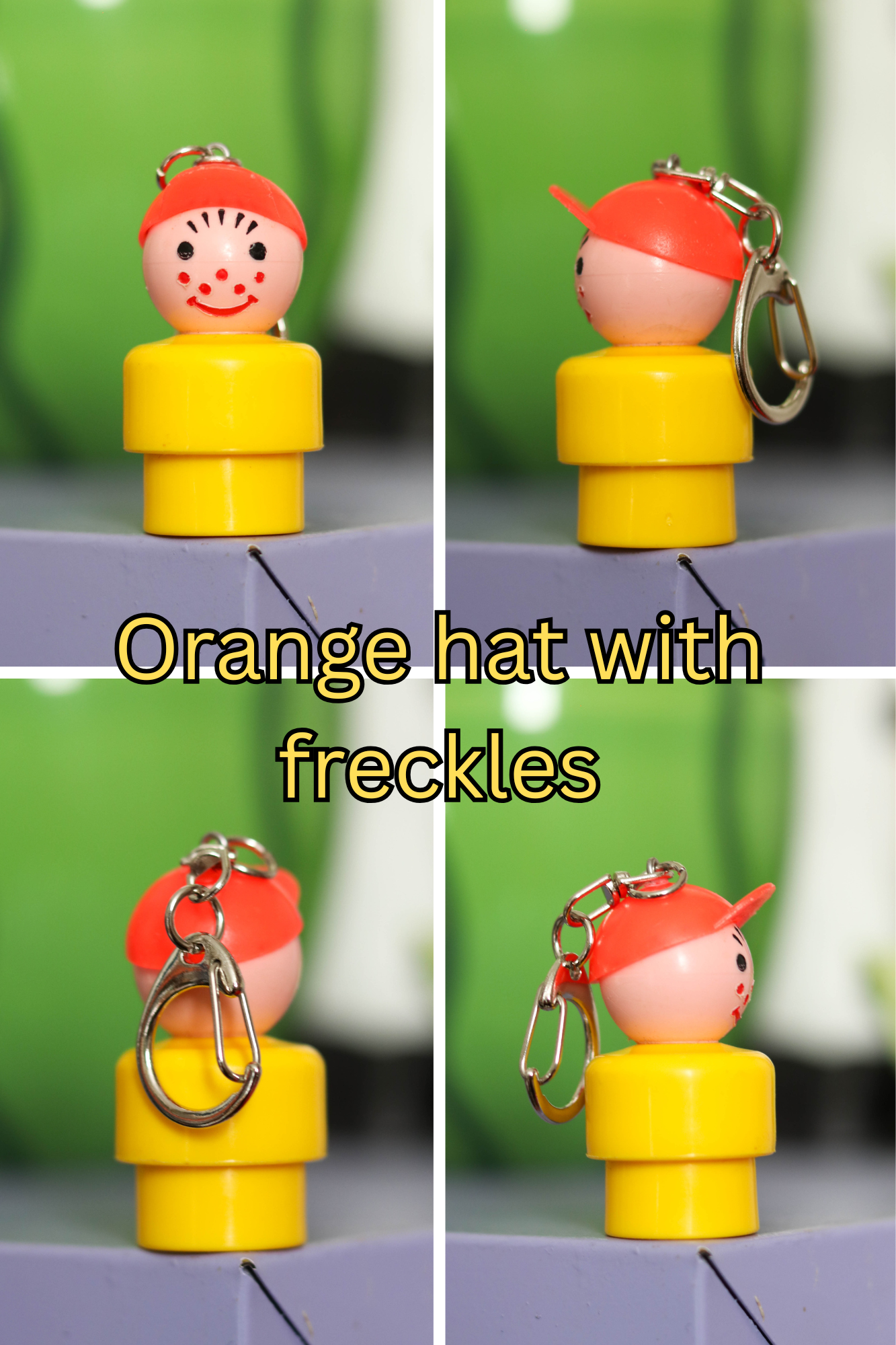 Vintage Upcyled Fisher-Price Little People Keychains