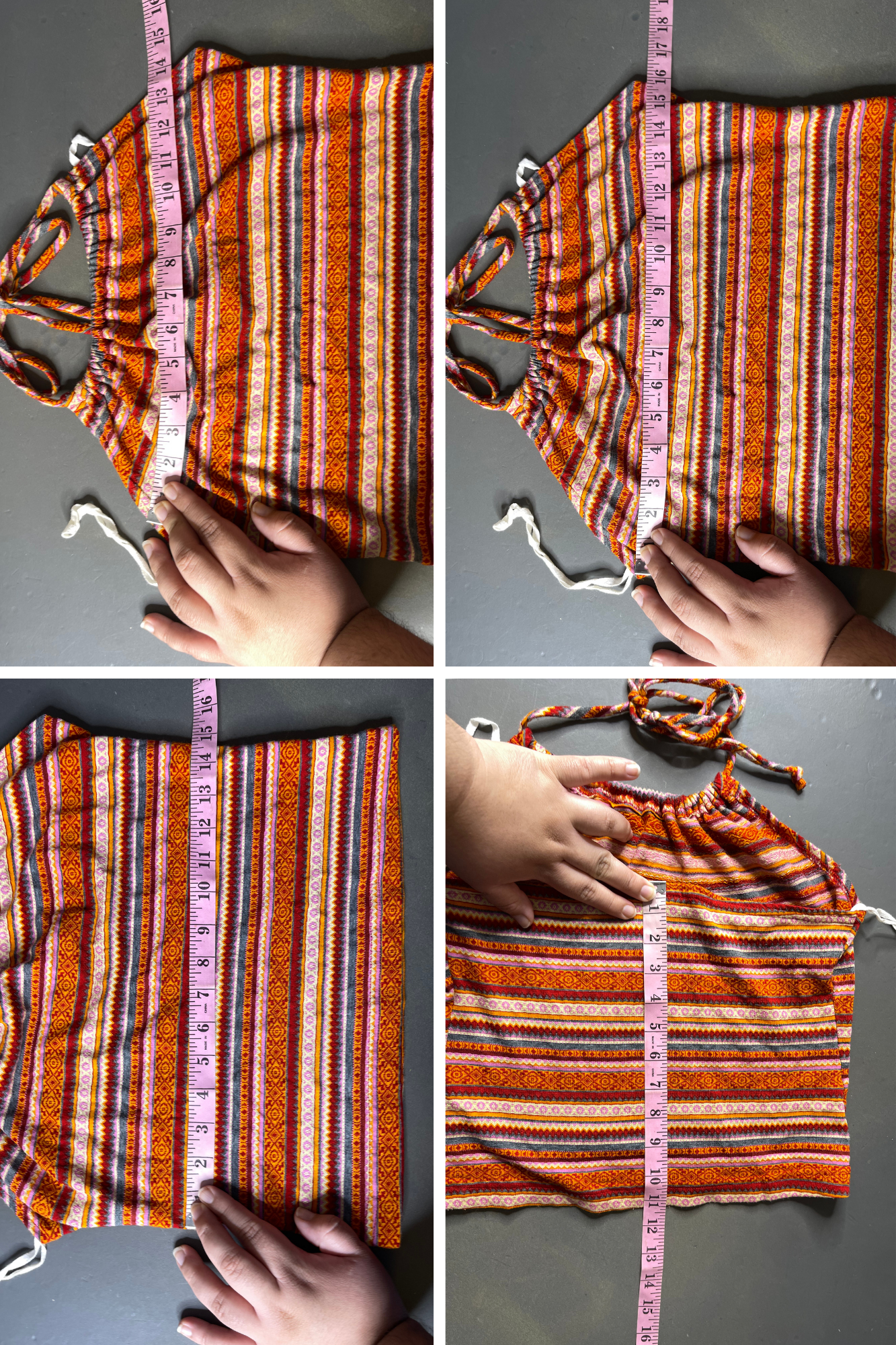 2000s Self Esteem Funky Print Halter Top Sz M