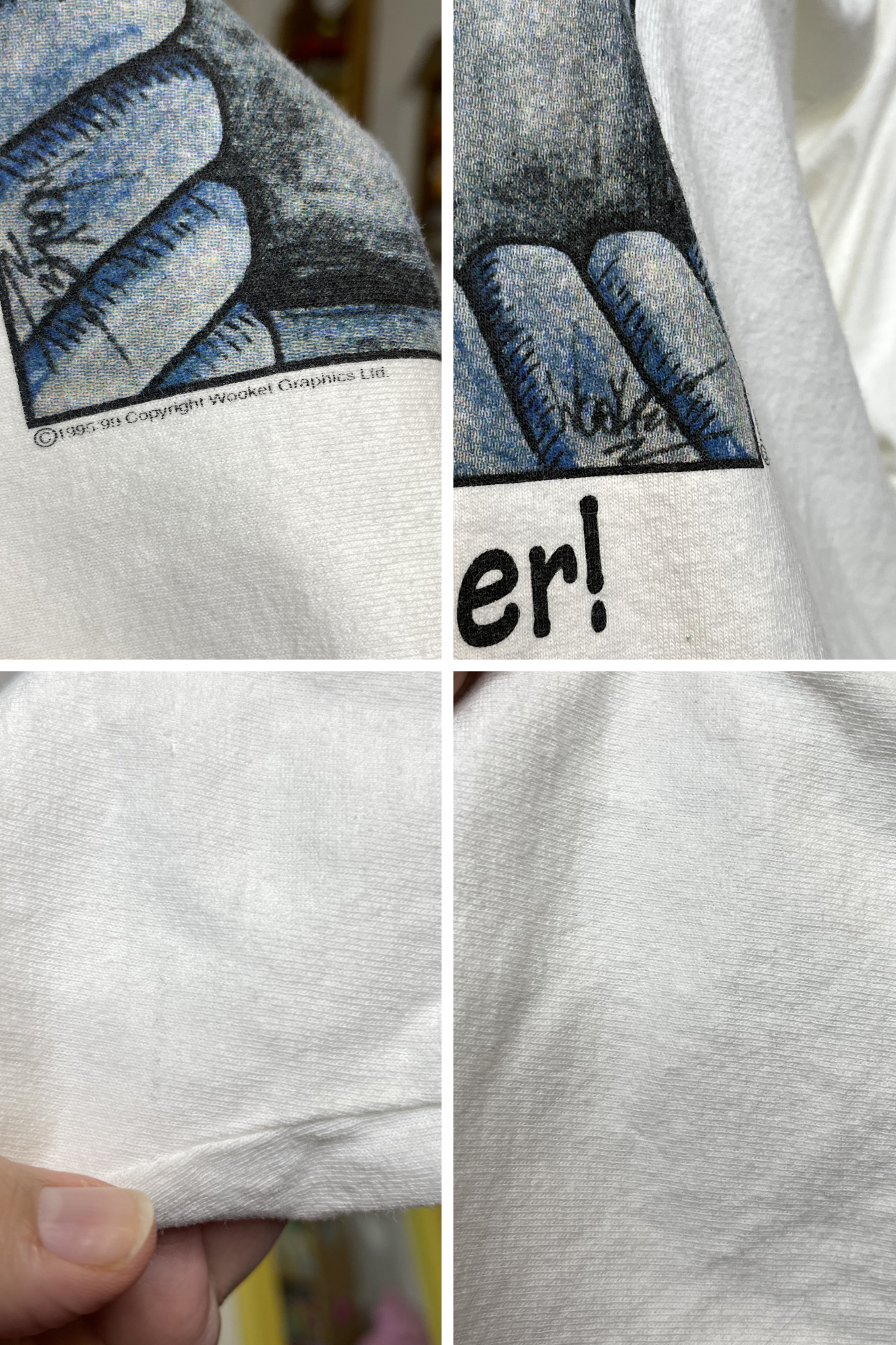 Vintage 90s Funny Sheep & Cow Graphic Tee Sz XL