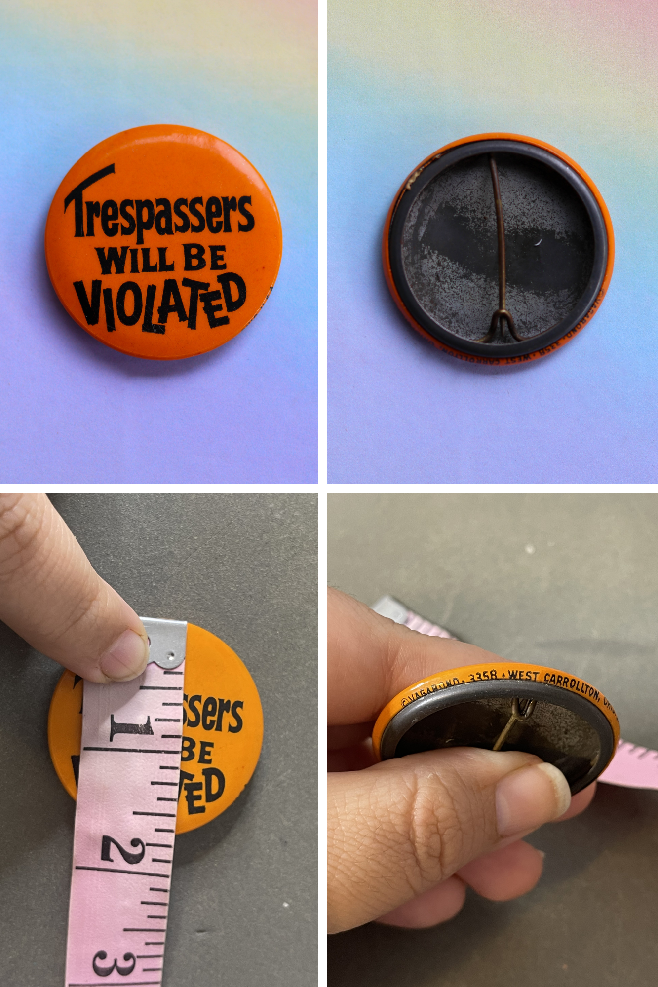 Vintage Sassy Saying Pinback Buttons