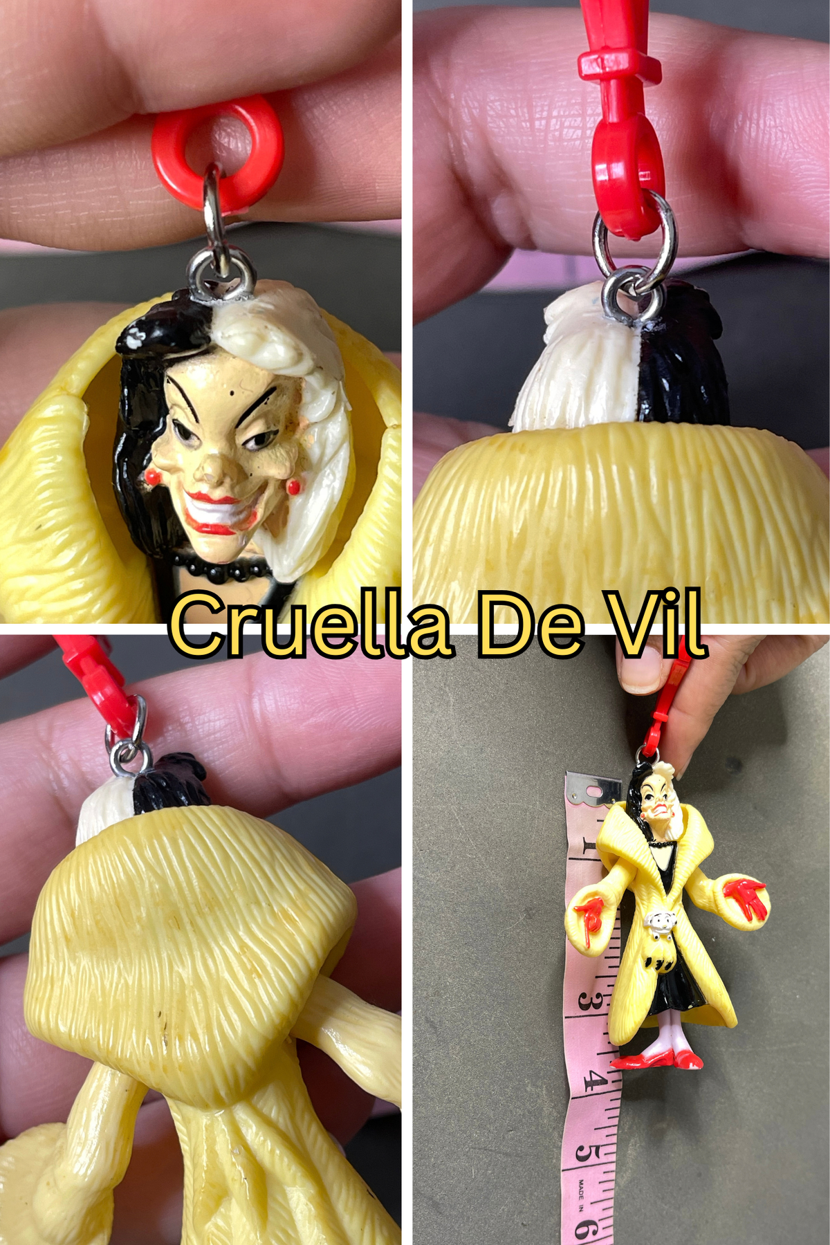 Vintage Upcyled Cartoon Keychains #12