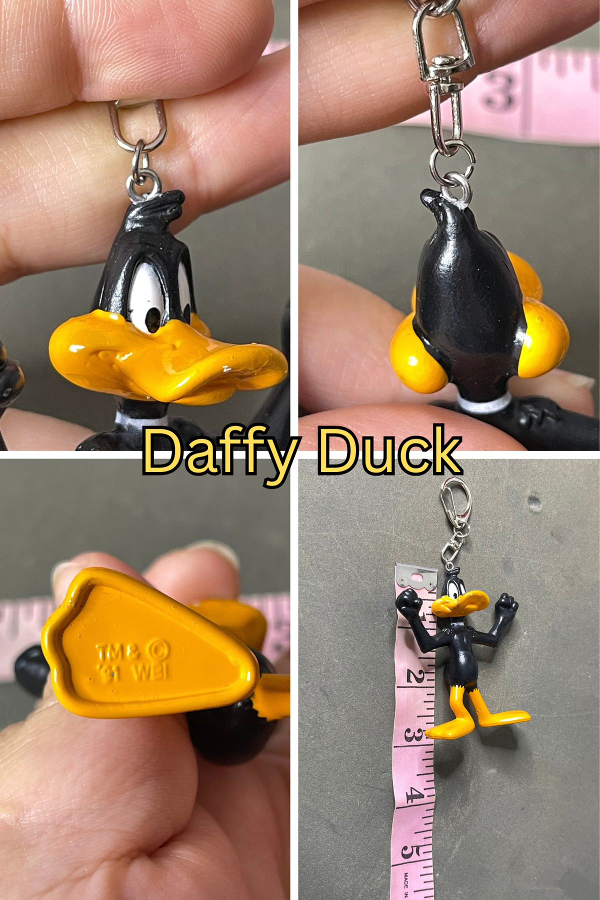 Vintage Upcyled Looney Tunes Keychains