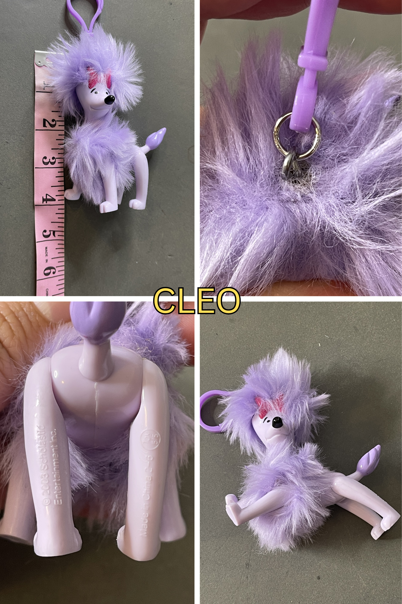 Vintage Upcycled Cartoon Toy Keychains