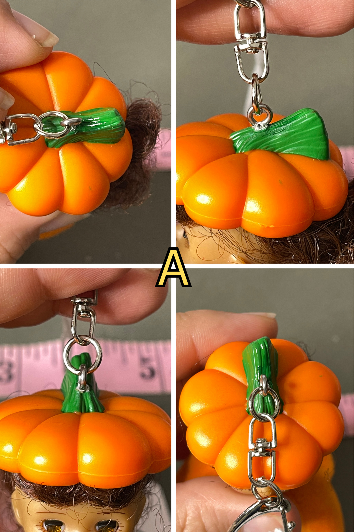 2000s Pumpkin Costume Madame Alexander Dolls Keychains