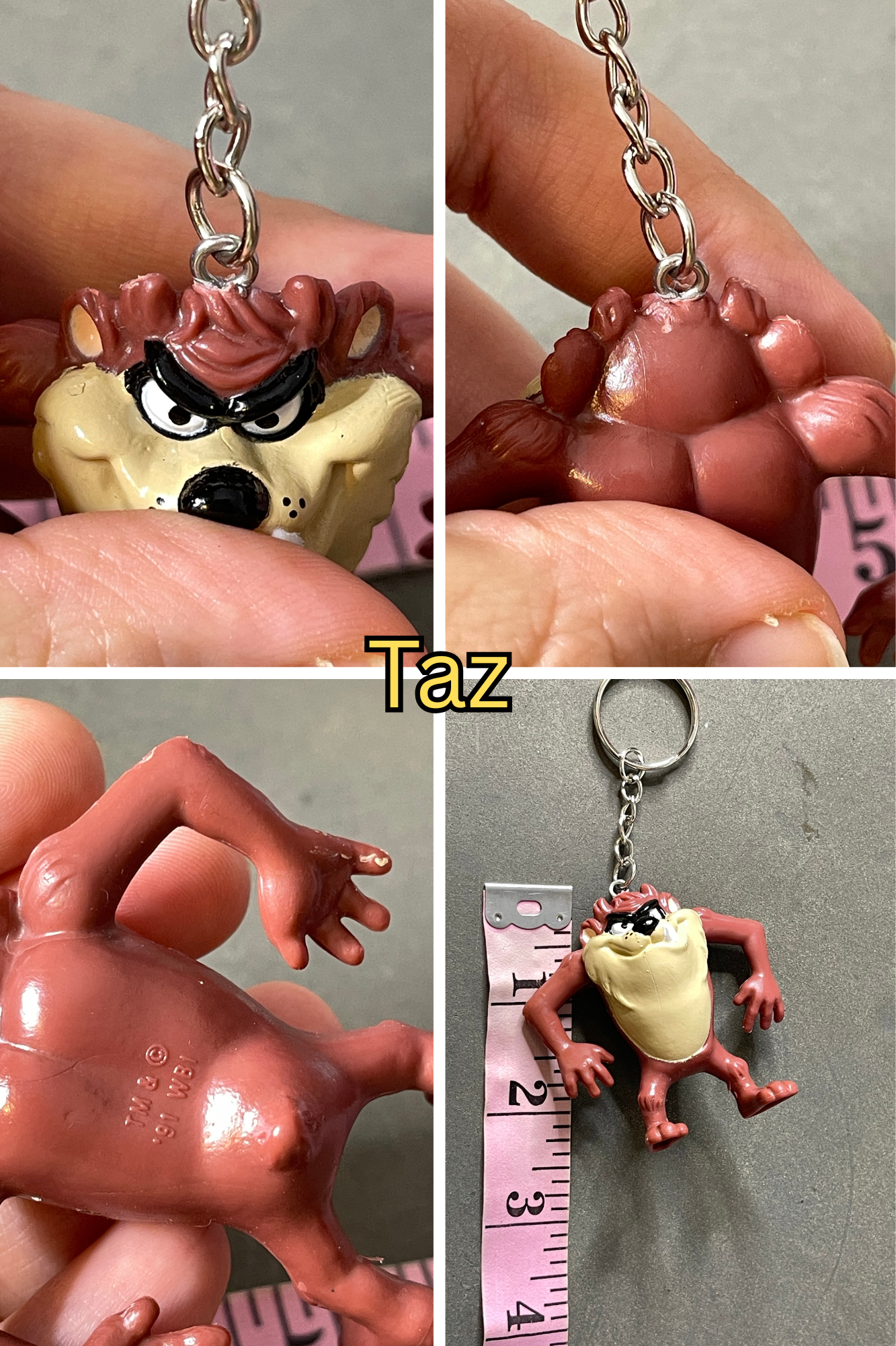Vintage Upcyled Cartoon Keychains #6