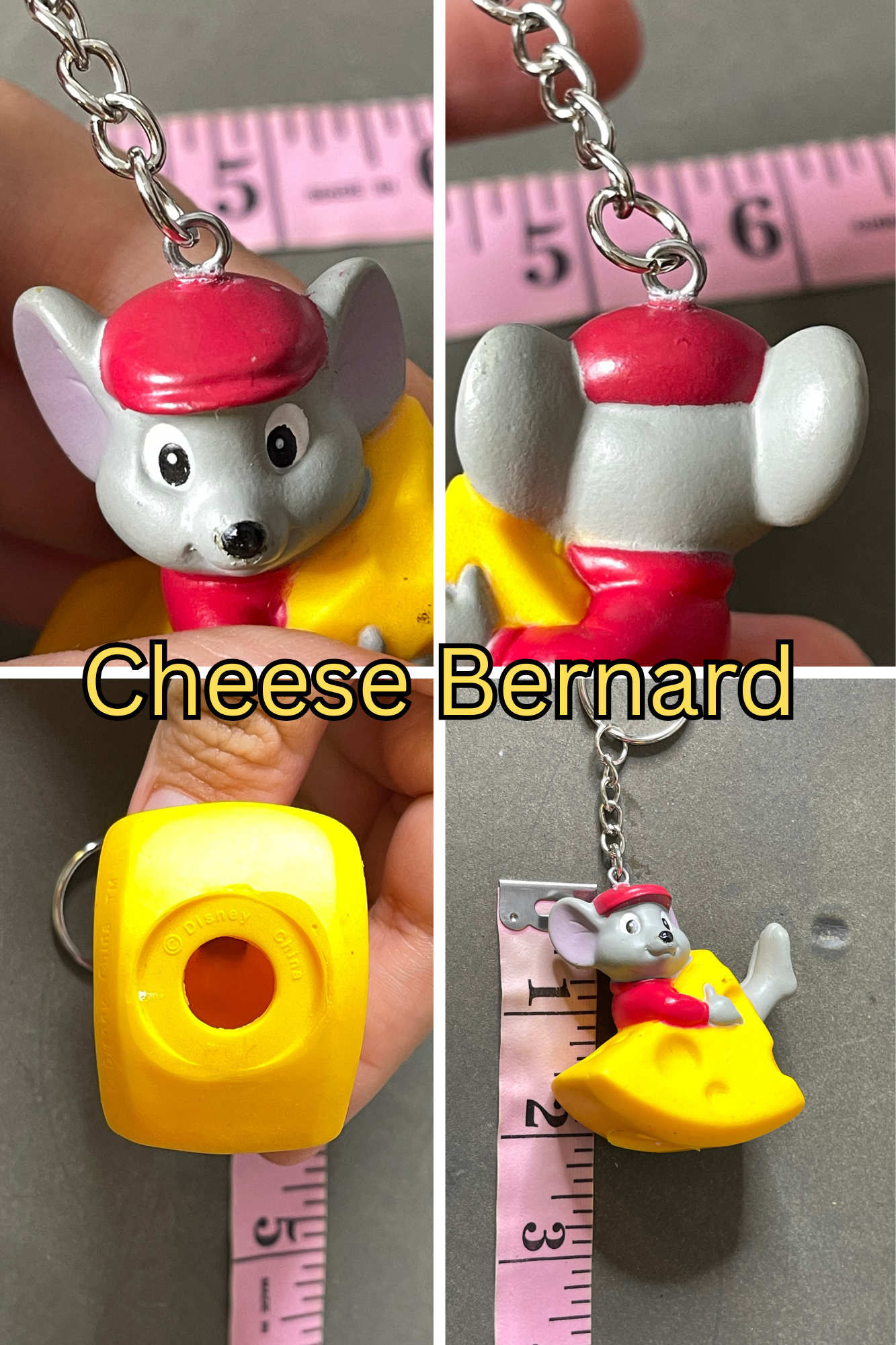 Vintage Rubber Upcycled Nostalgia Keychains #2