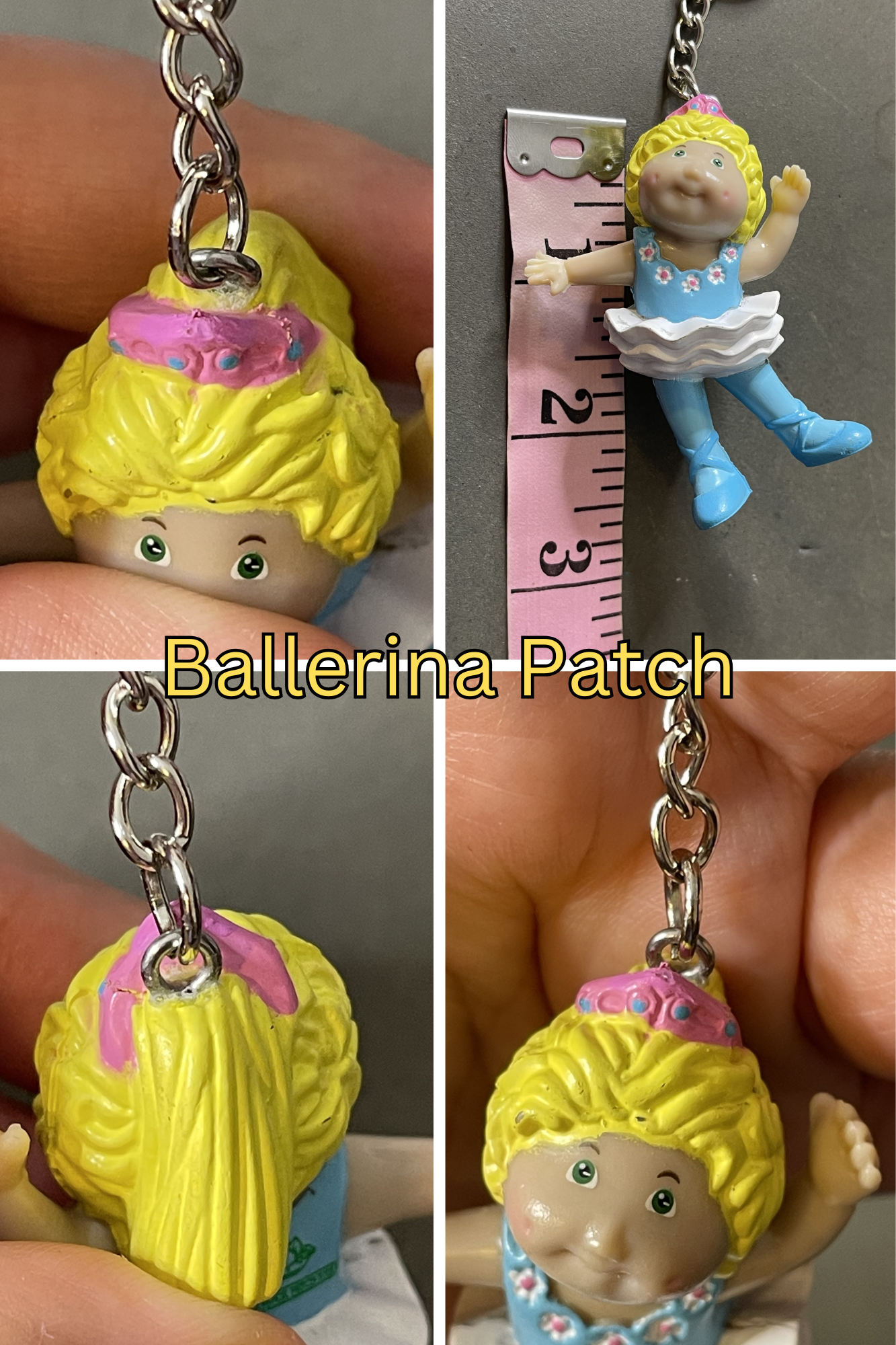 Vintage Upcycled Cabbage Patch Kids Keychains