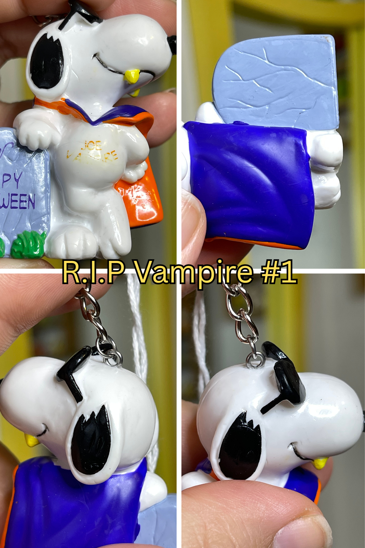 Vintage Snoopy Halloween Upcycled Keychains