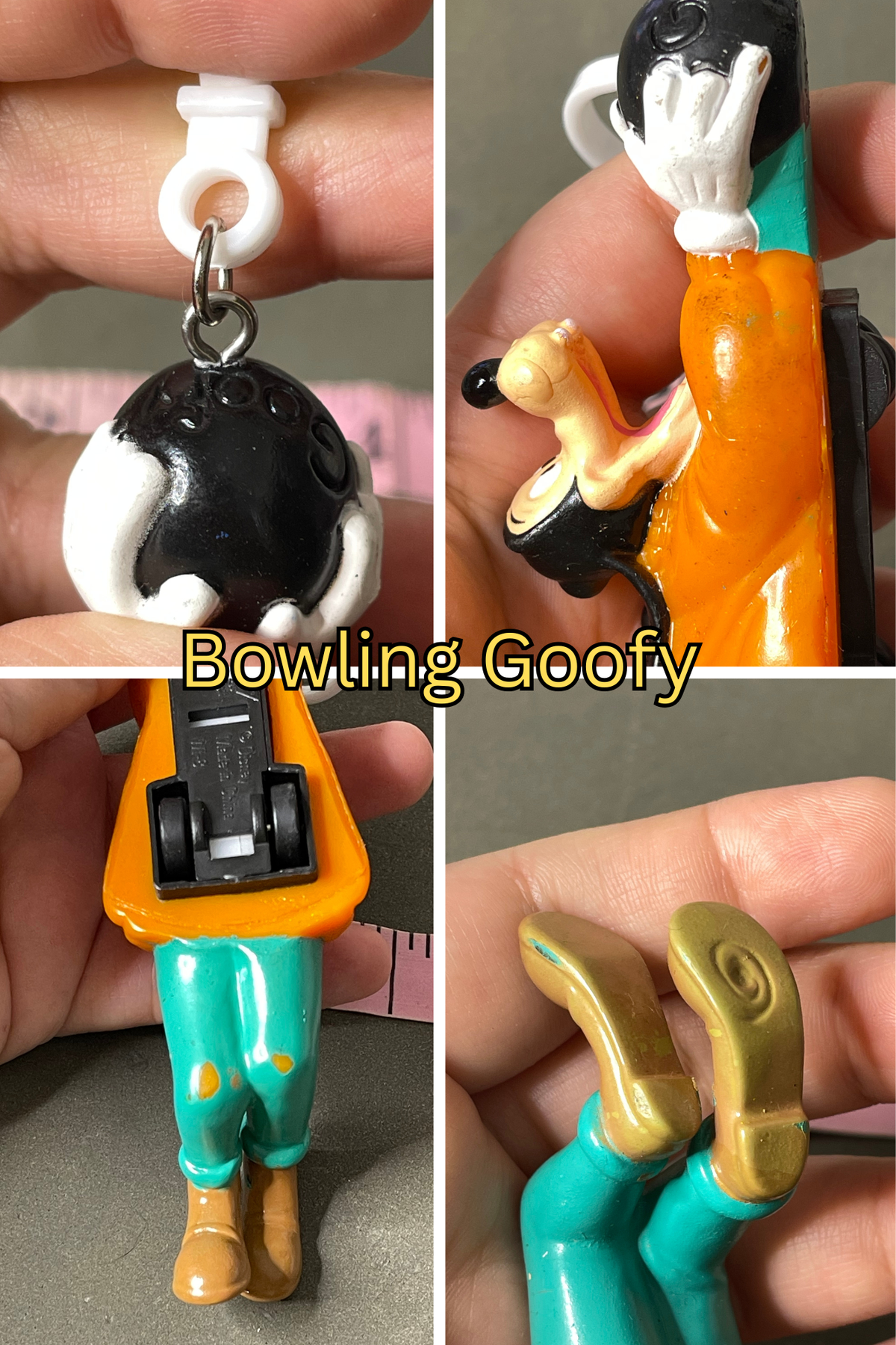 Vintage Upcyled Cartoon Keychains #10