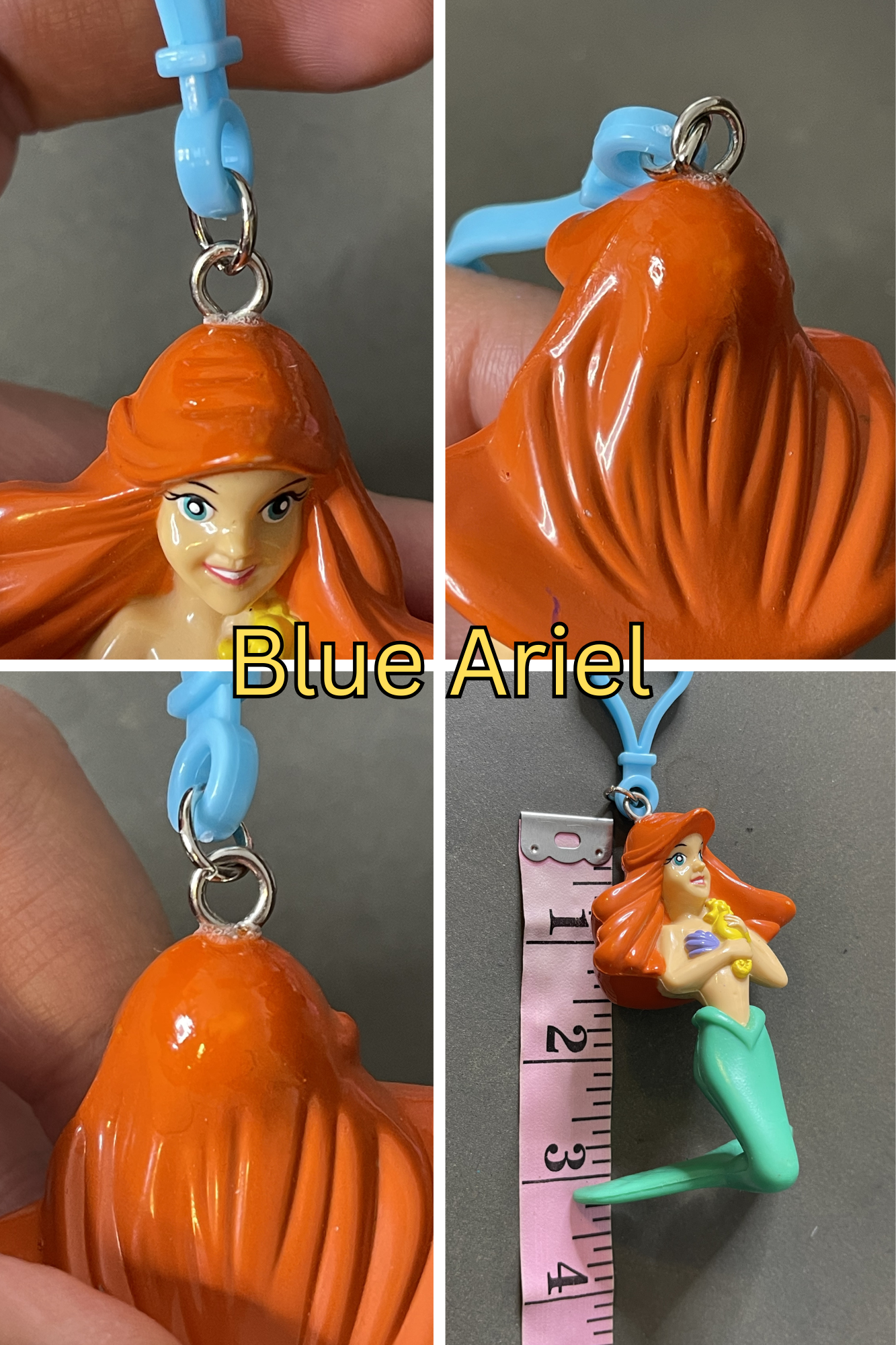 Vintage Upcycled The Little Mermaid Keychains
