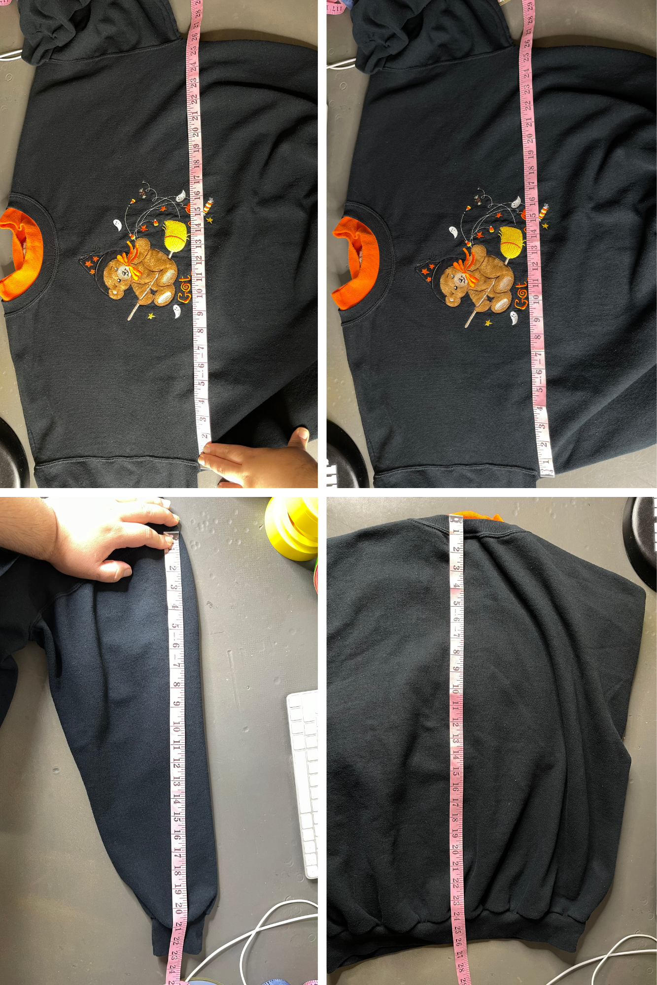 Vintage "Got Sweets" Halloween Teddybear Crewneck Sweater Sz XL