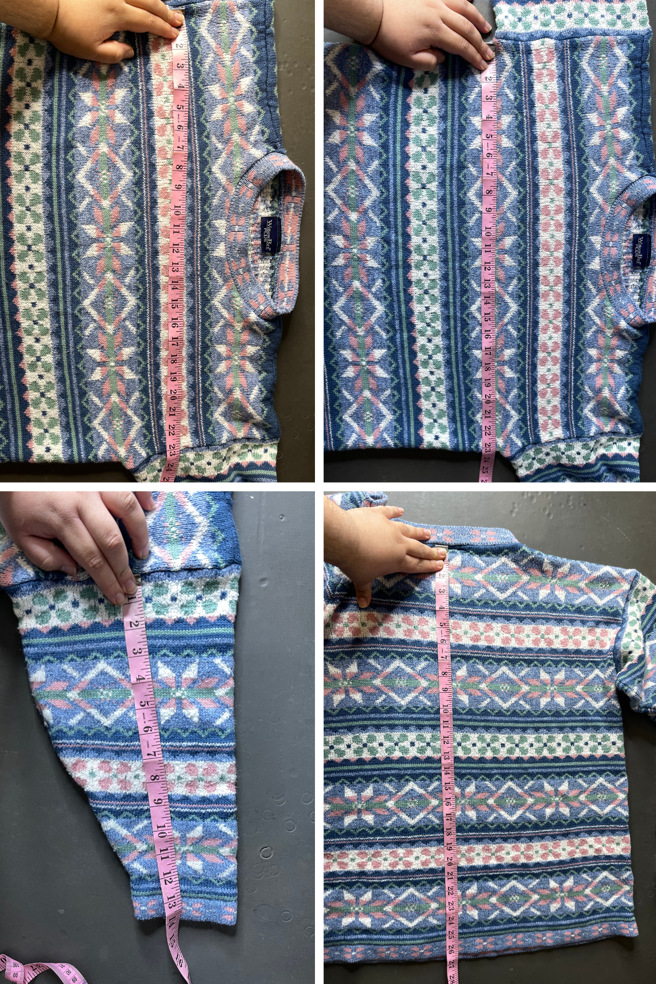 Vintage 90s Cottagecore Oversized Knit Sweater Sz XL/1X