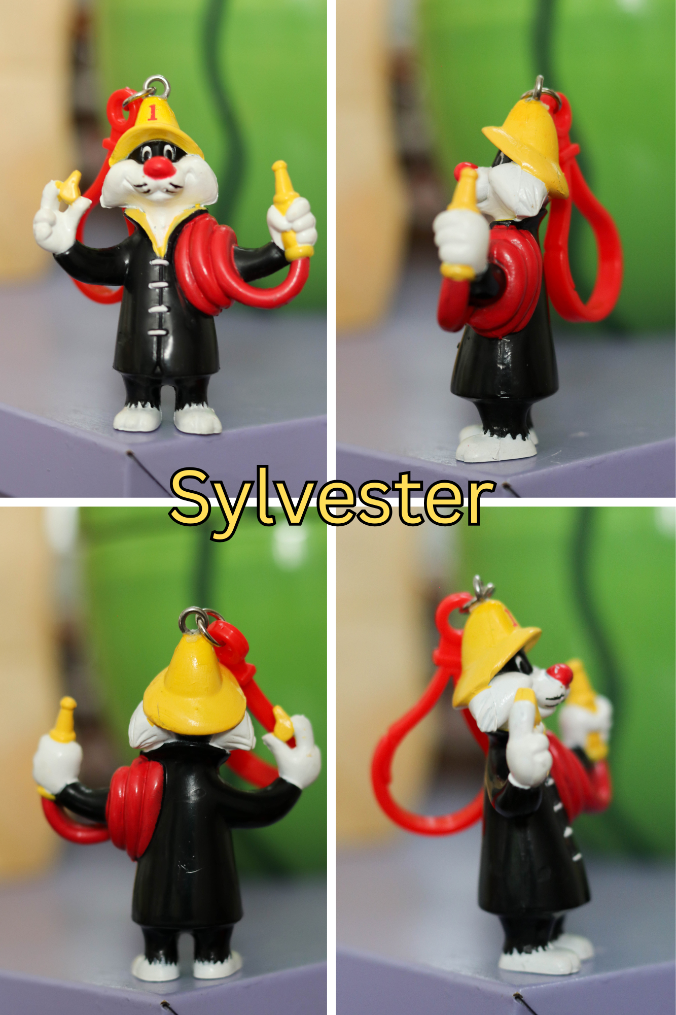 Vintage Upcycled Cartoon Toy Keychains #2