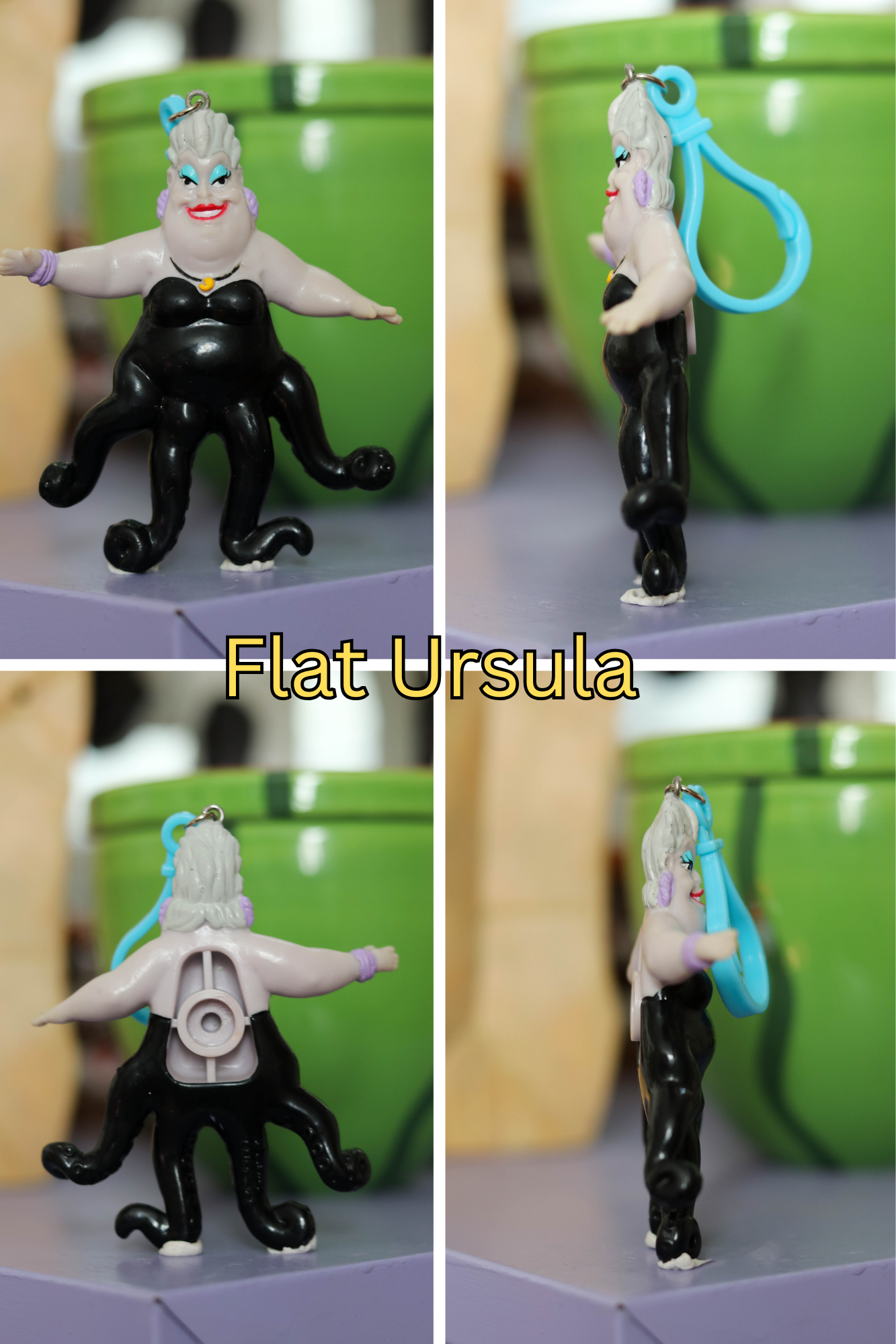 Vintage Upcycled The Little Mermaid Keychains