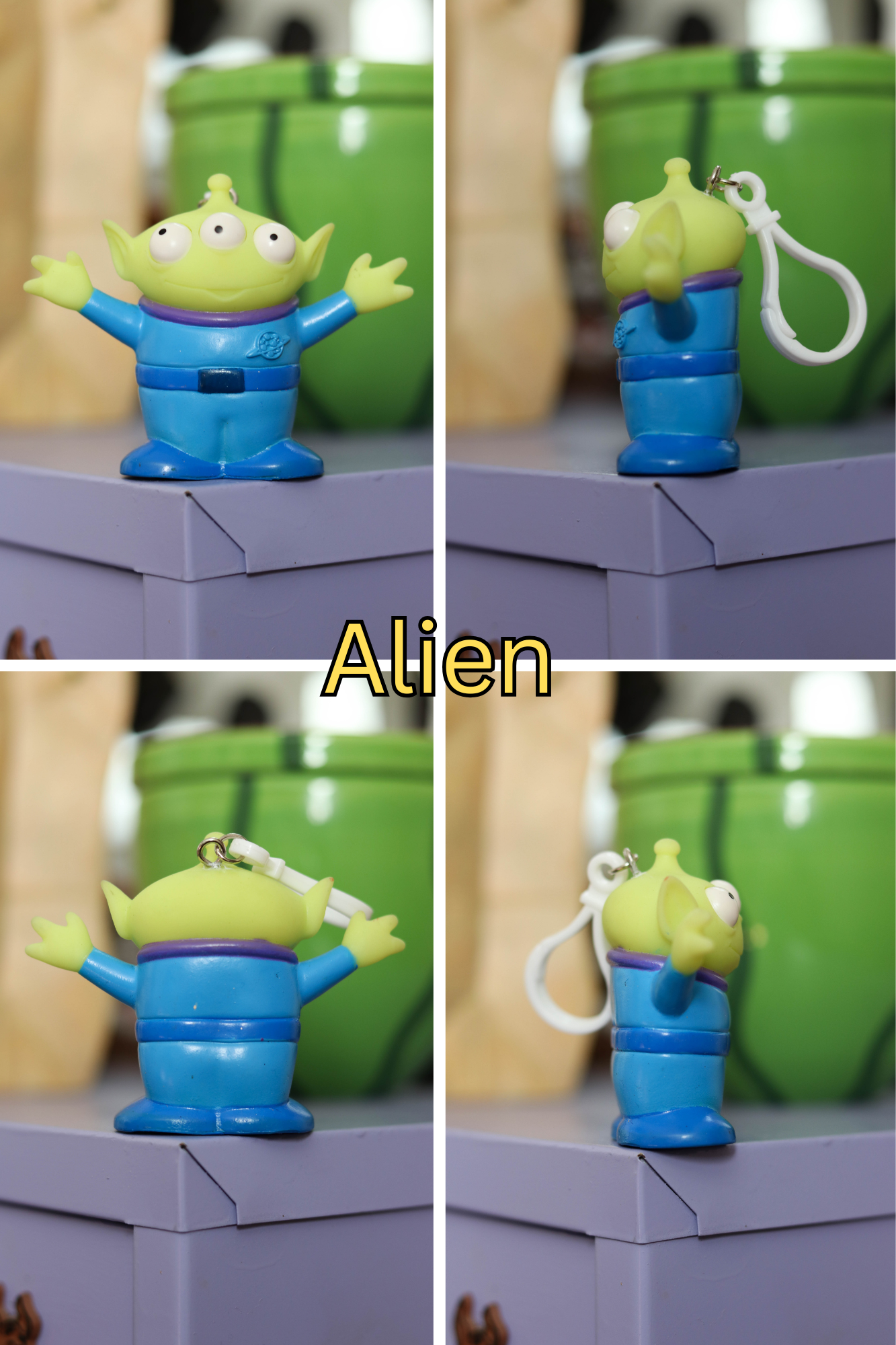Vintage Upcycled Cartoon Toy Keychains #1