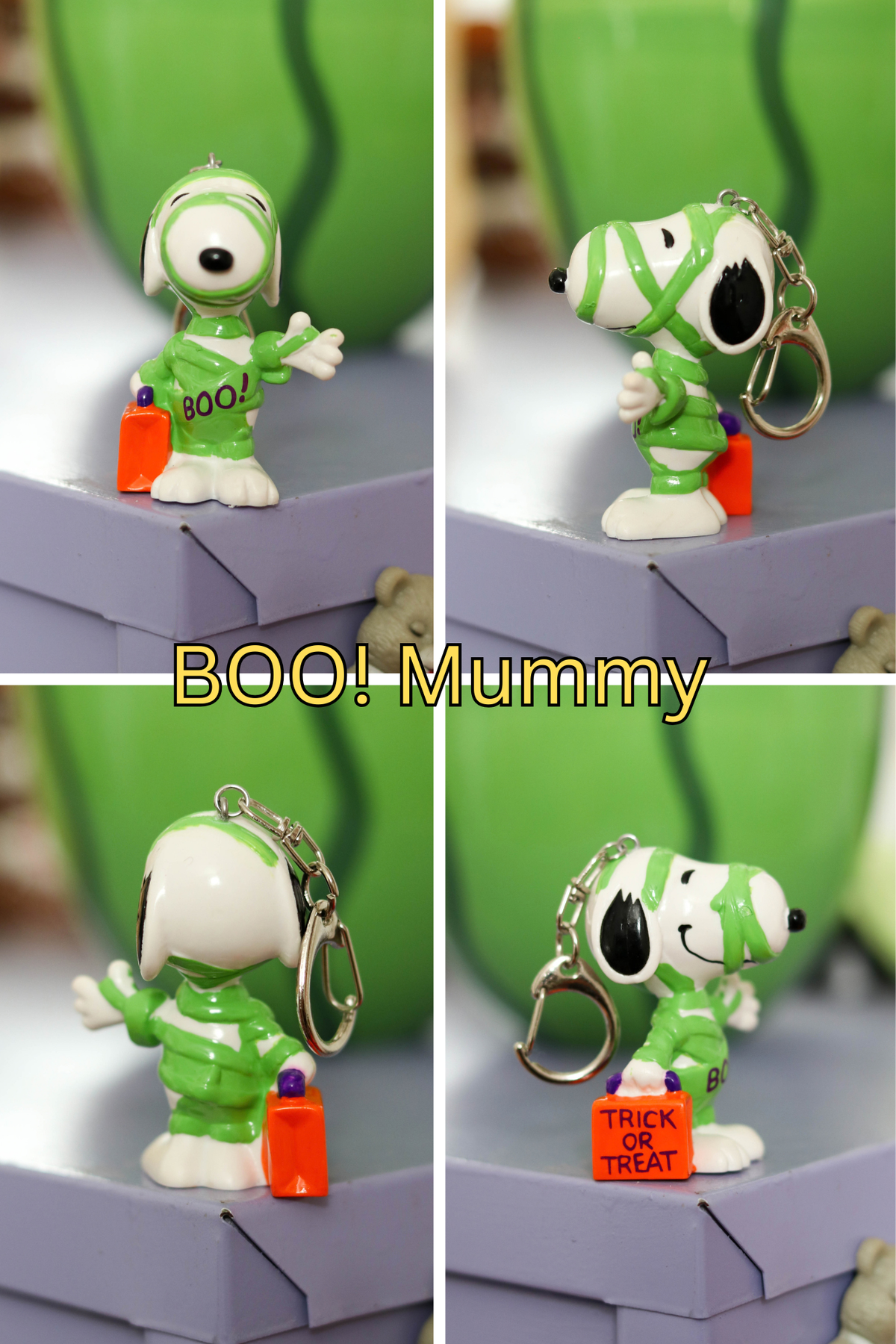 Vintage Snoopy Halloween Upcycled Keychains